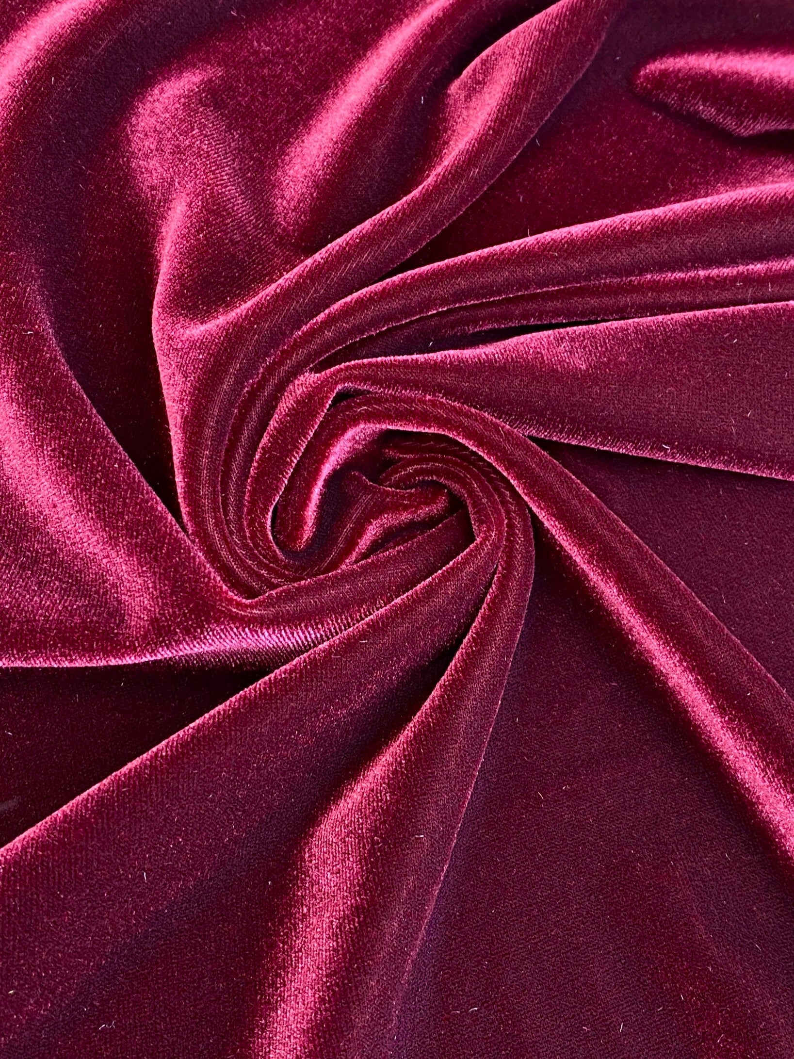 burgundy stretch velvet, ,maroon stretch velvet fabric, bordeaux velvet fabric, burgundy 4 way stretch velvet, cheap velvet, velvet fabric on sale, fabrics on sale, velvet for woman, velvet for bride, velvet colors, velvet fabric bundle