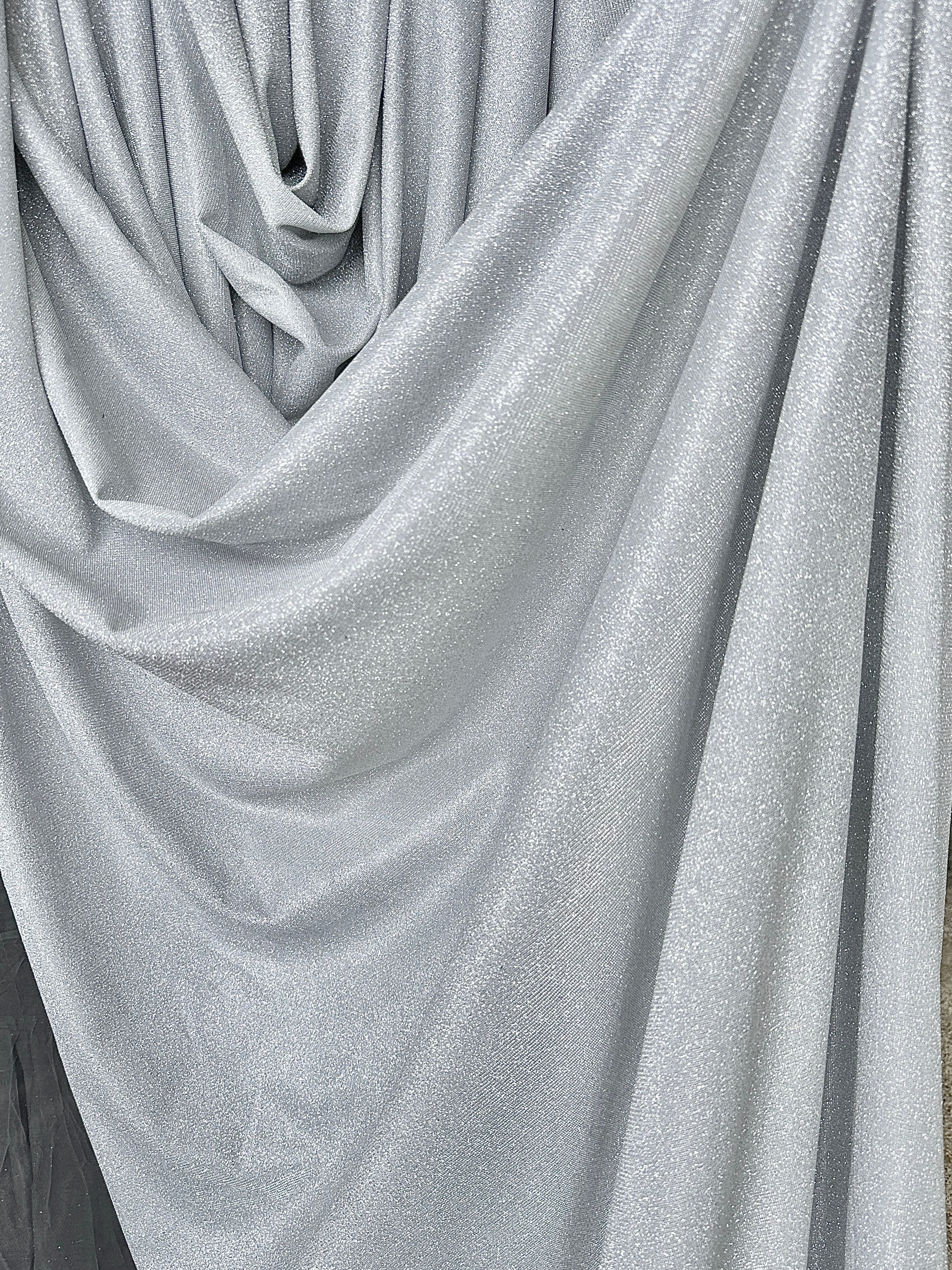 light silver lurex, silver lurex, silver lurex for woman, dark silver lurex, party wear metallic lurex, shiny lurex, metallic lurex for bride, lurex on discount, lurex on sale, buy metallic lurex online, lurex for gown