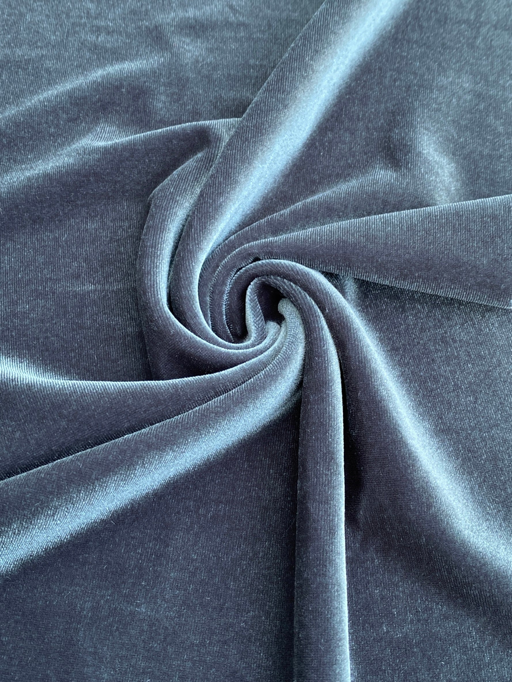 charcoal stretch velvet, gray stretch velvet fabric, charcoal velvet fabric, charocoal 4 way stretch velvet, cheap velvet, velvet fabric on sale, fabrics on sale, velvet for woman, velvet for bride, velvet colors, velvet fabric bundle