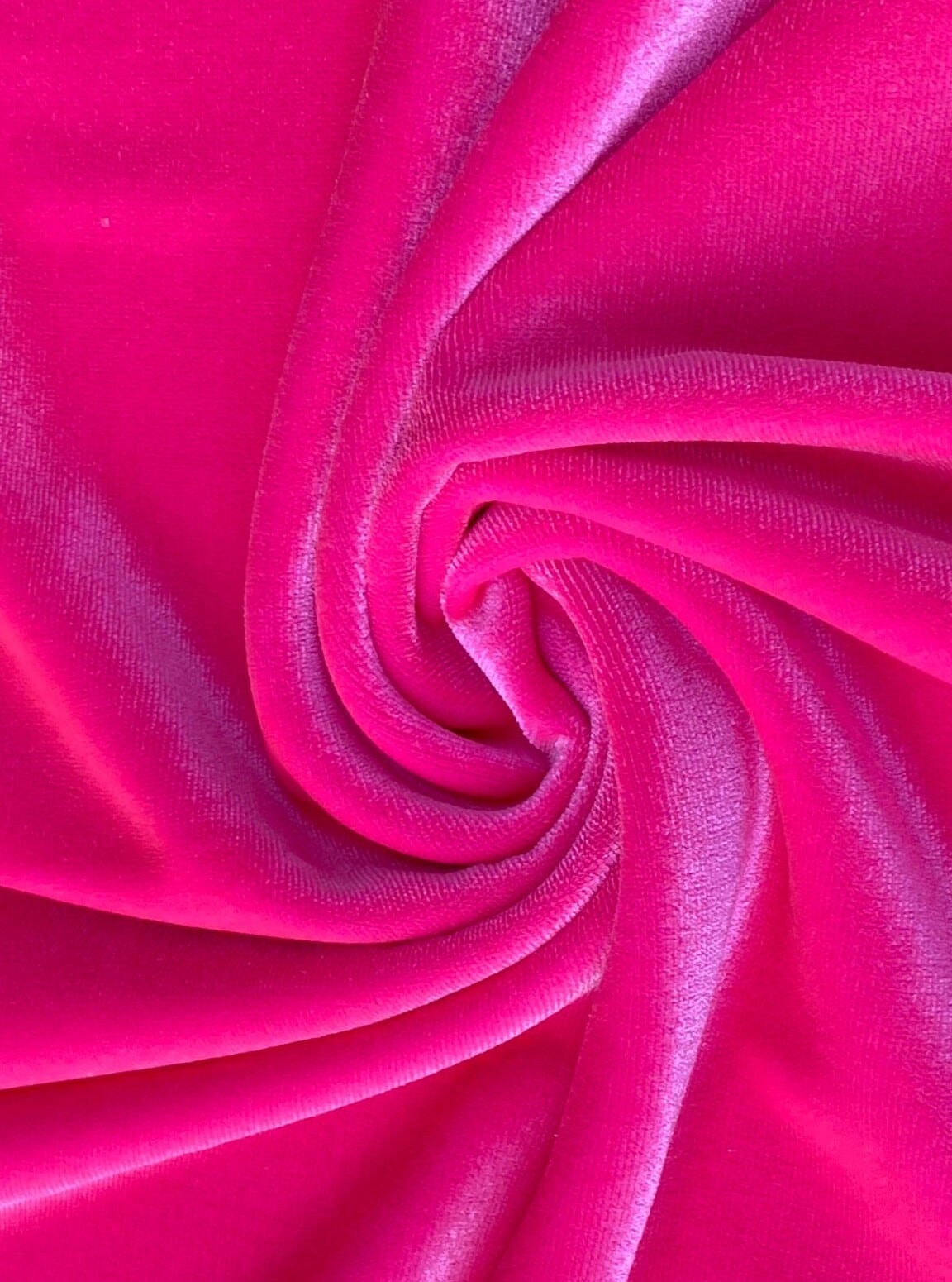 neon pink velvet fabric, 4 way stretch velvet fabric, solid velvet fabric, velvet fabric for clothing, fabric store, velvet cheap, stretch velvet on sale, fuchsia velvet, hot pink velvet fabric