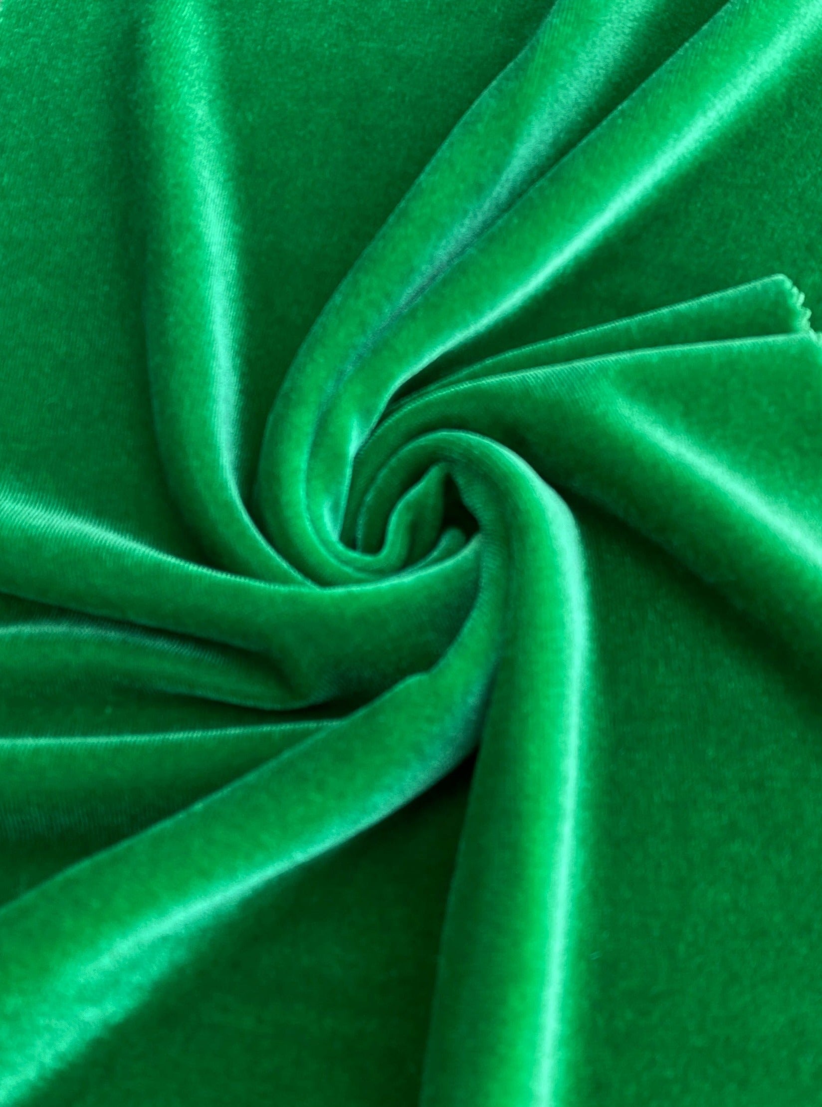 kelly green stretch velvet, kelly green stretch velvet for gown, stretch velvet for wedding, stretch pure velvet,  green stretch velvet for brides, stretch fancy velvet, velvet for dress, stretch expensive velvet