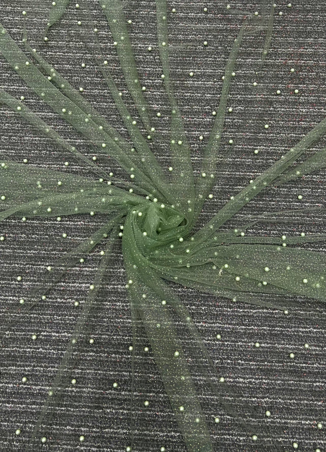light green Tulle Bead Pearl Lace Fabric, green Pearl Beaded Tulle for Veil, dark green Beaded Pearl Tulle Lace Fabric by the yard, lime green pearl scattered tulle, Pearl Tulle Fabric for woman, Pearl Tulle Fabric for party wear, Pearl Tulle Fabric on discount,Pearl Tulle Fabric on sale