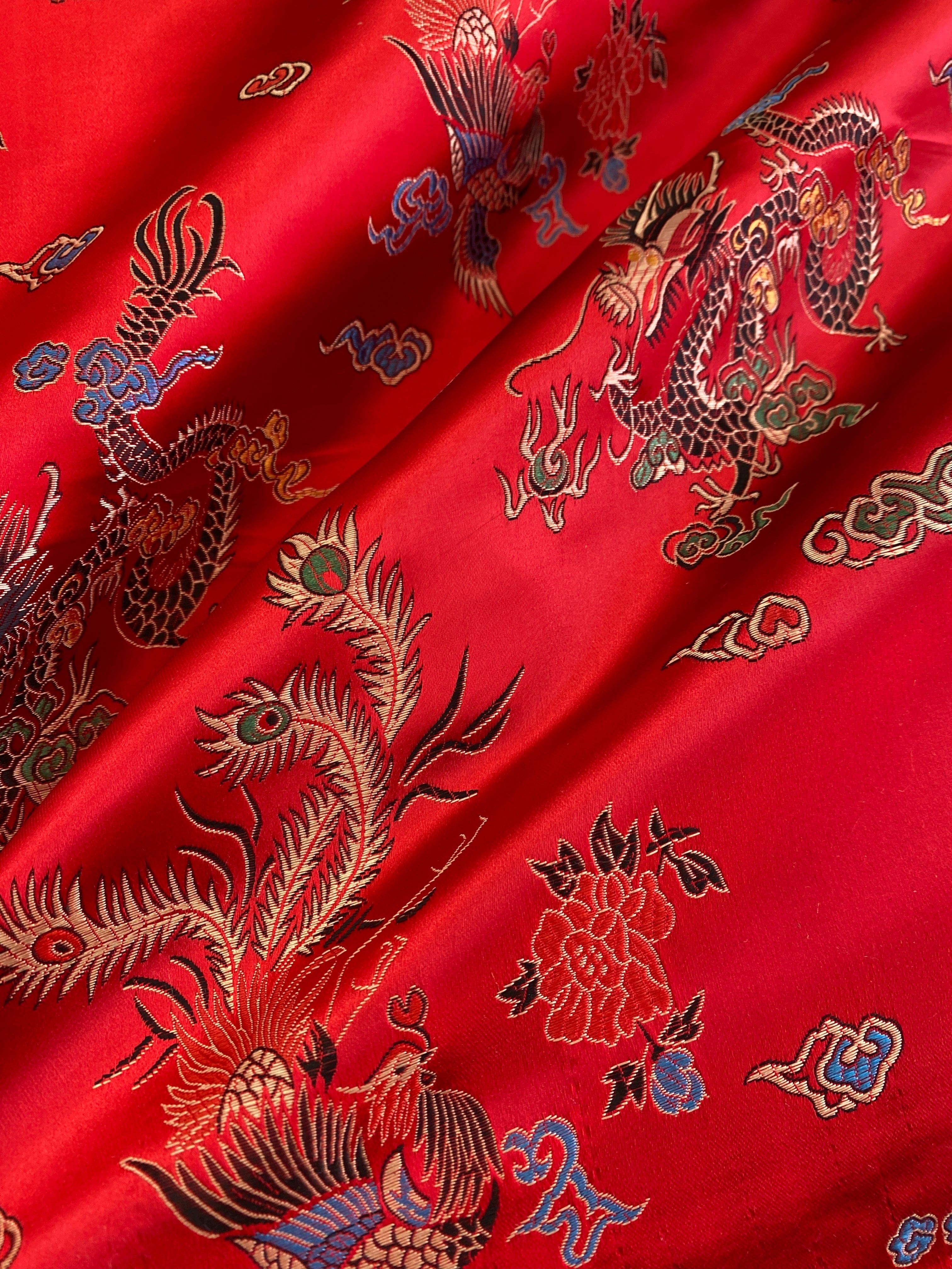 Red Japanese Print Brocade, dark redJapanese Print Brocade, Japanese Print Brocade for bride, Japanese Print Brocade in low price, Japanese Print Brocade, light red Japanese Print Brocade,Japanese Print Brocade on sale, traditional Japanese Print Brocade