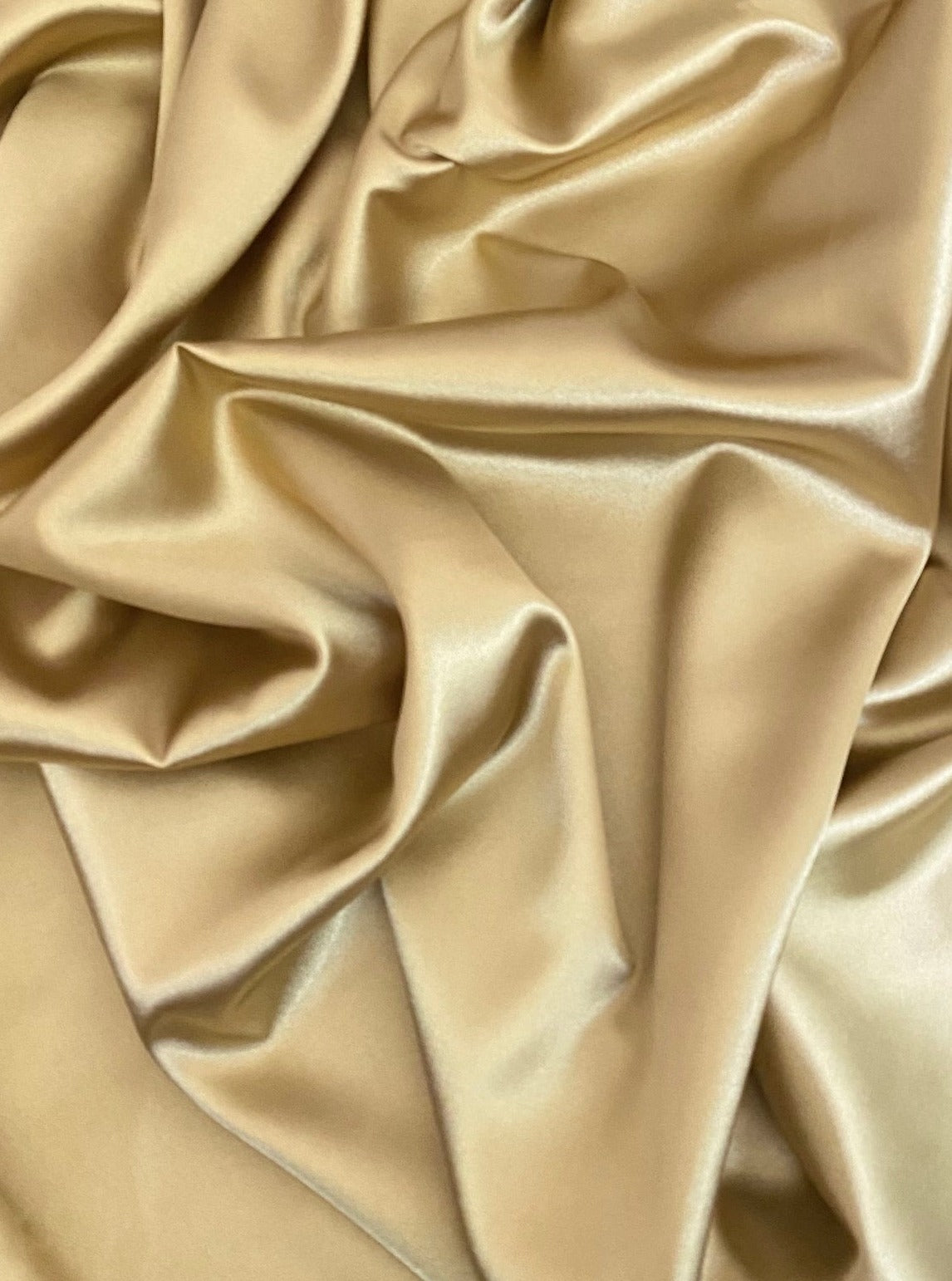 Dark gold Silky Stretch Satin, gold stretch Satin, dusty gold Silky Stretch Satin, brown stretch Satin, Silky Stretch Satin for woman, Silky Stretch Satin for bride, Silky Stretch Satin in low price, premium Silky Stretch Satin