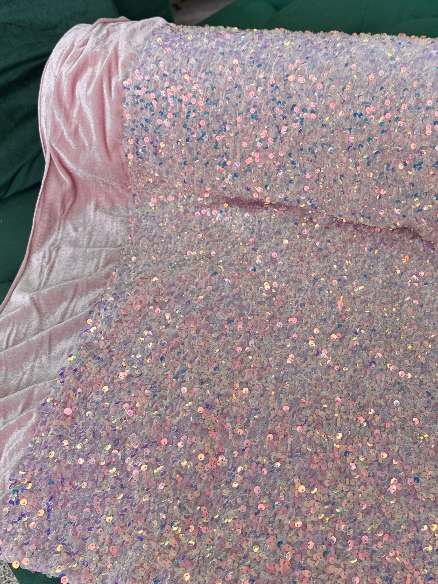 baby pink velvet, pink Sequin on Velvet, velvet cloth, light pink velvet, sequin stretch velvet, velvet for gown, stretch velvet, velvet fabric with sequin, solid velvet, rose pink sequin fabric, sequin fabric for gown, 4 way stretch velvet