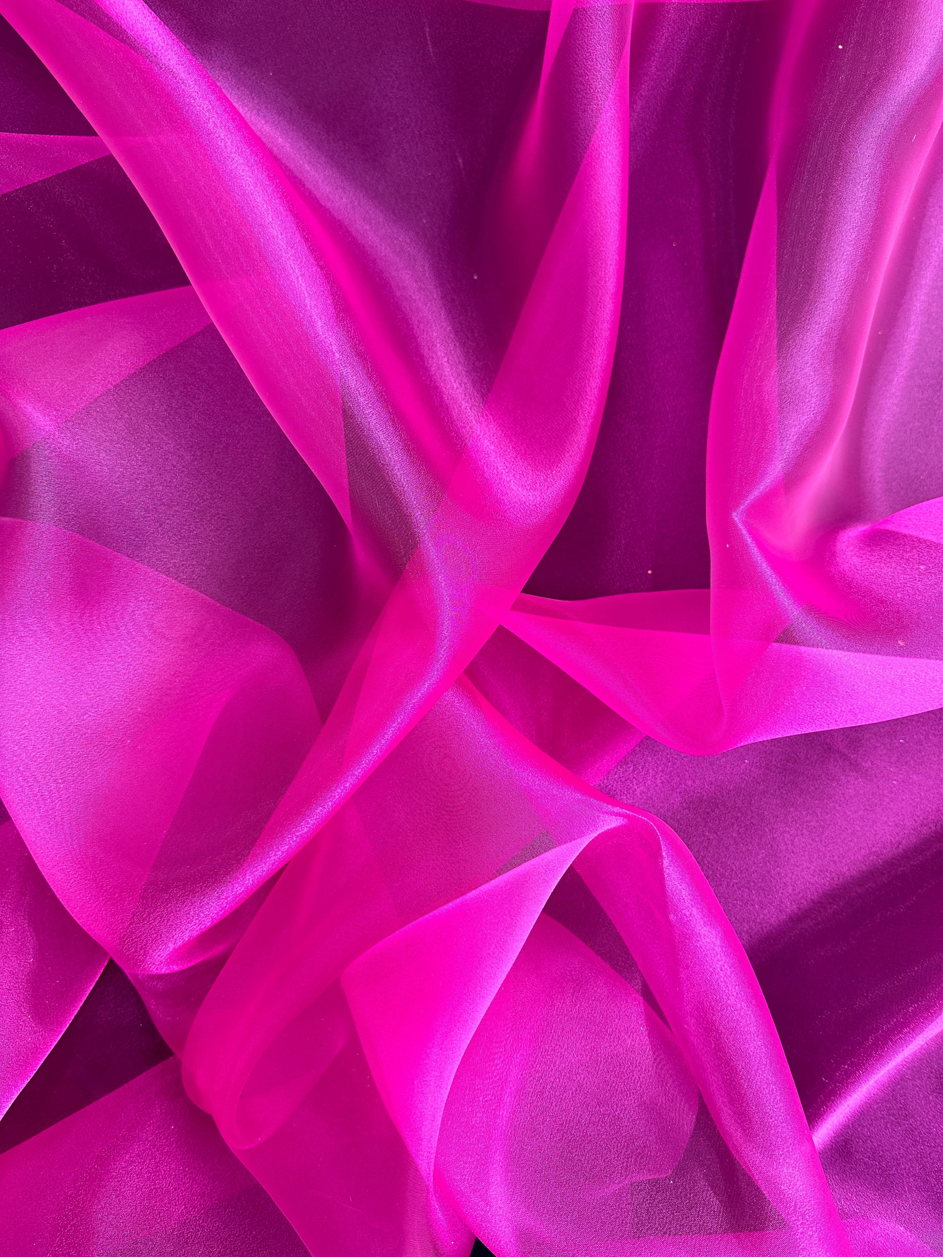 fuchsia organza, fuchsia organza for woman, bridal organza in fuchsia color, pink organza, light pink organza, rose pink organza, bese quality organza, buy organza online, organza in low price, organza on sale