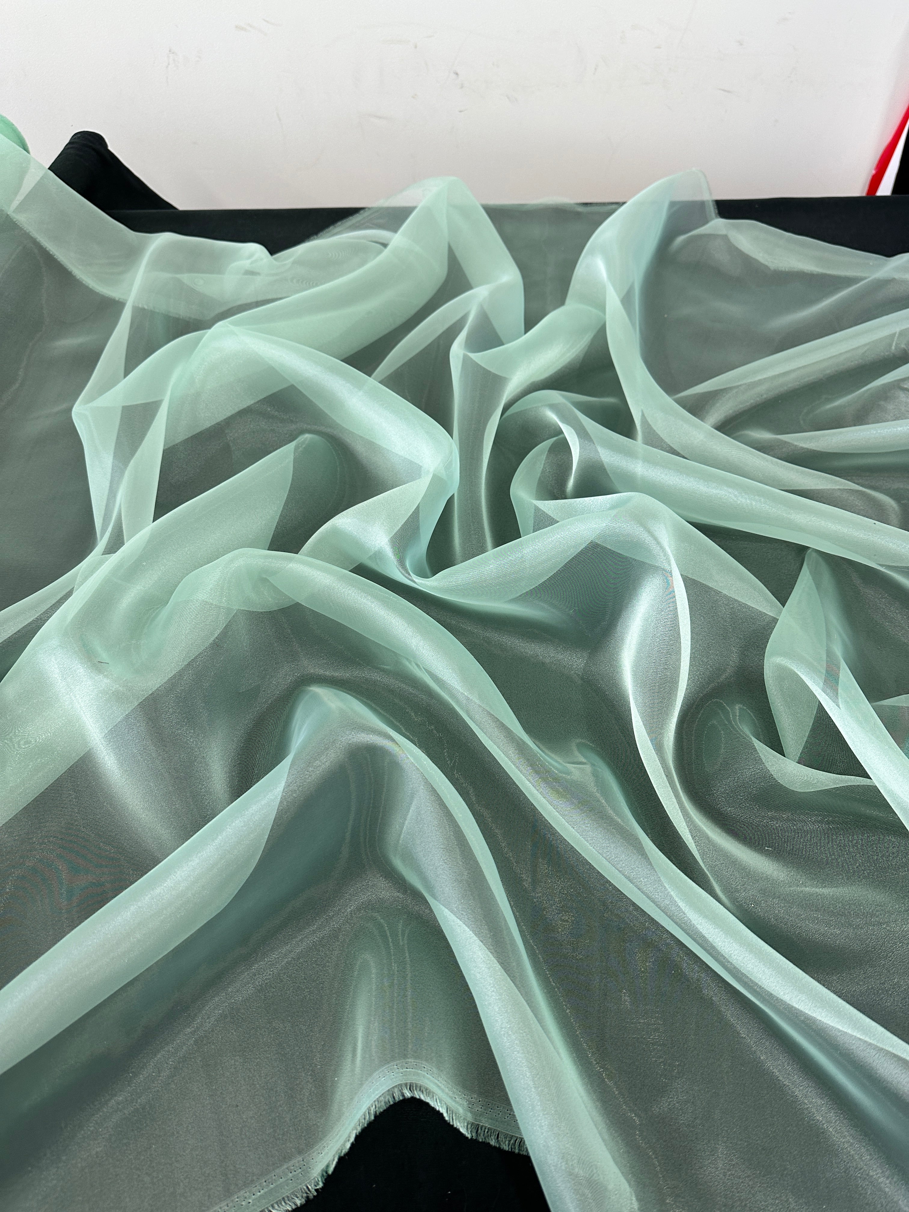 Mint organza, Mint organza for woman, Mint organza for bride, green color organza, light green organza, dark green organza, organza on discount, organza on sale, buy organza online, cheap organza, low price organza, best quality organza