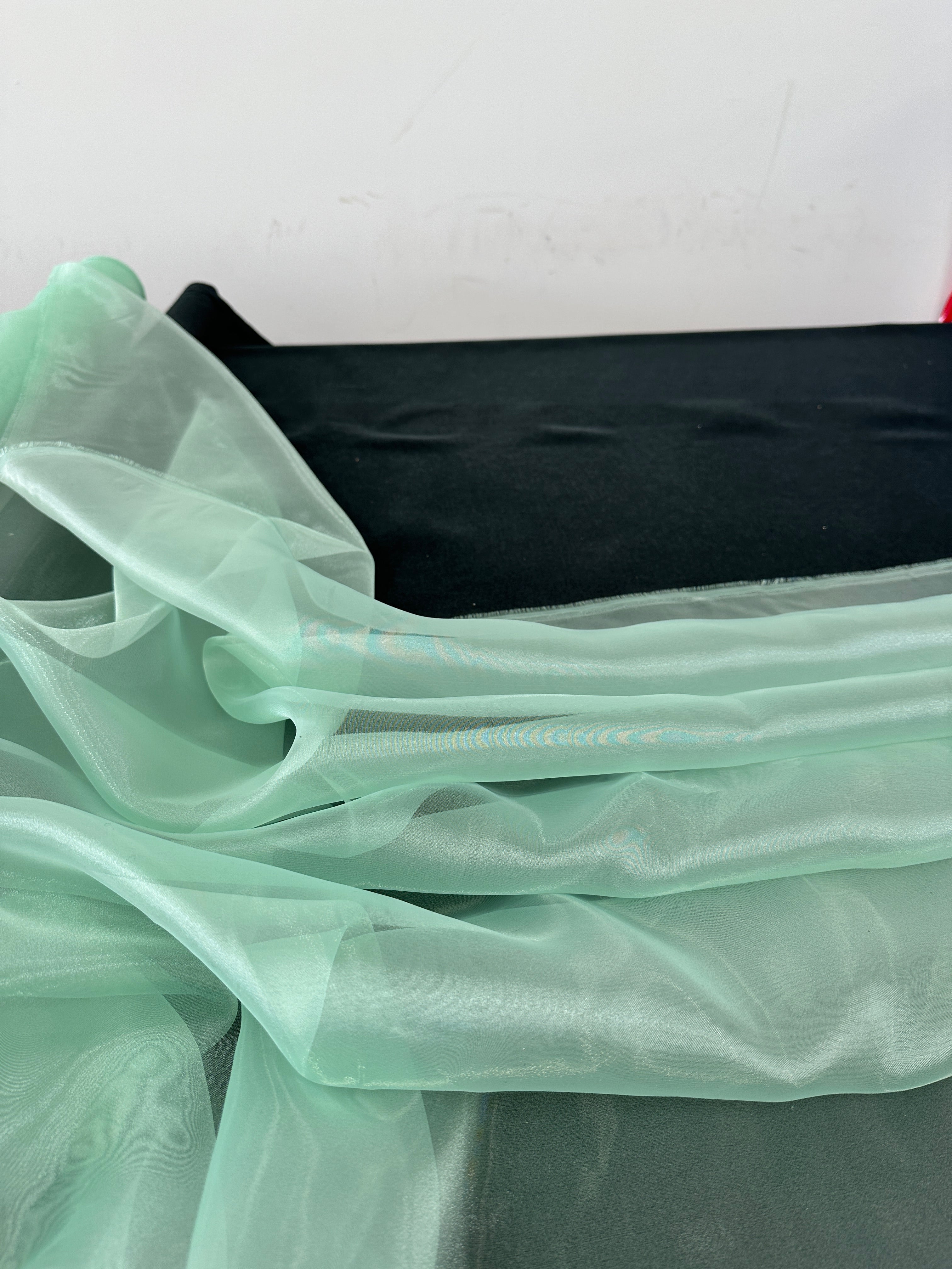 Mint organza, Mint organza for woman, Mint organza for bride, green color organza, light green organza, dark green organza, organza on discount, organza on sale, buy organza online, cheap organza, low price organza, best quality organza