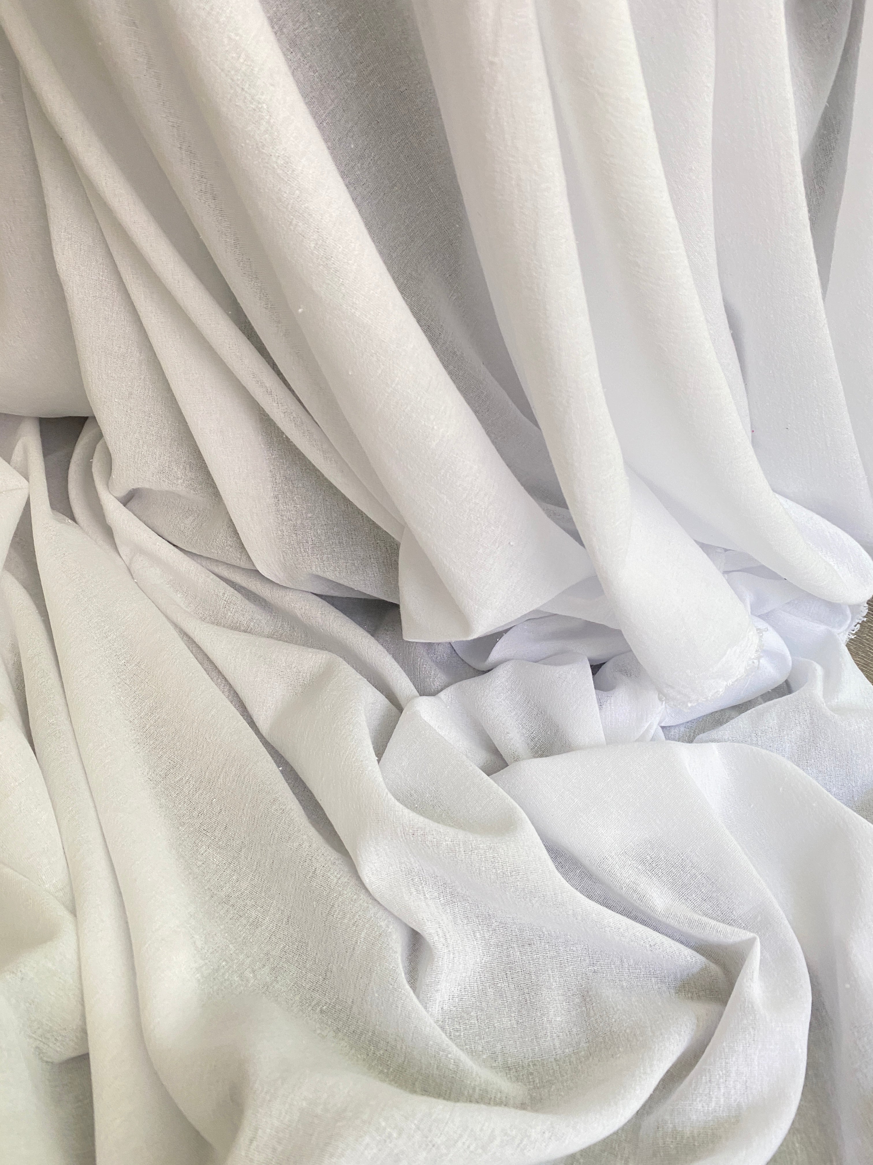 crinkle cotton gauze, white cotton gauze, white crinkle muslin fabric, double gauze fabric white, muslin fabric