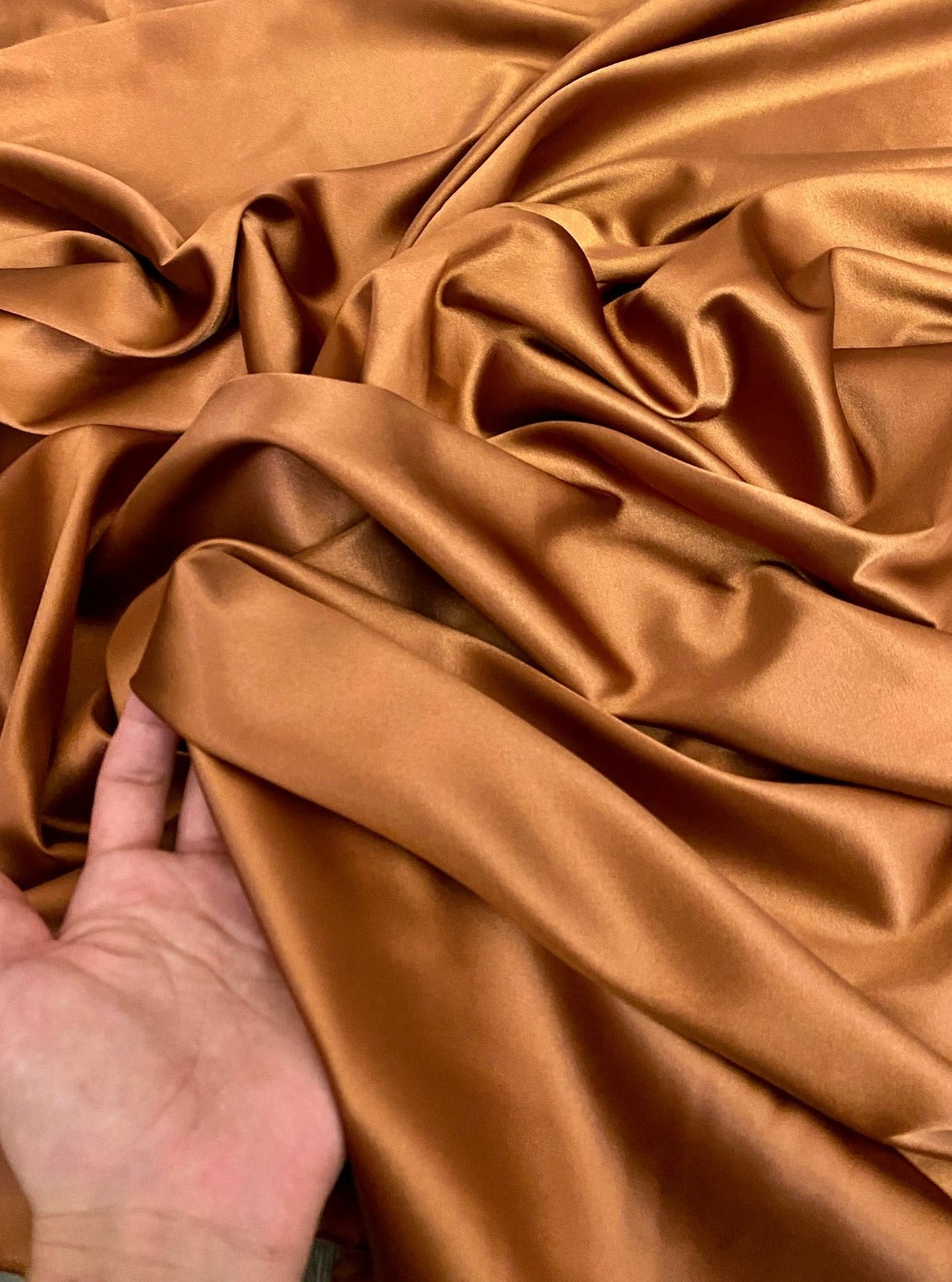 rust stretch silk, stretch silk charmeuse. bridal silk, burnt orange stretch silk. burnt orange bridal silk, bridal satin burnt orange
