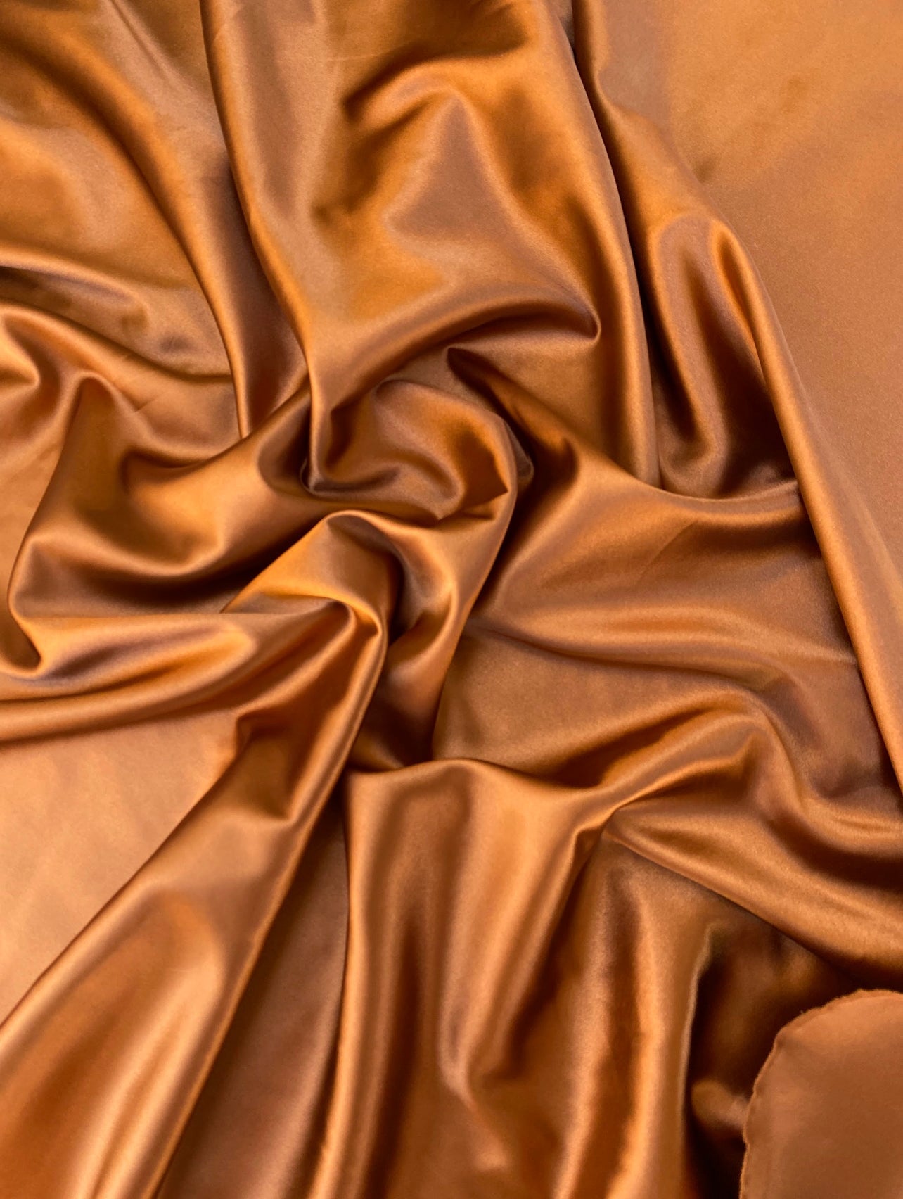 rust stretch silk, stretch silk charmeuse. bridal silk, burnt orange stretch silk. burnt orange bridal silk, bridal satin burnt orange