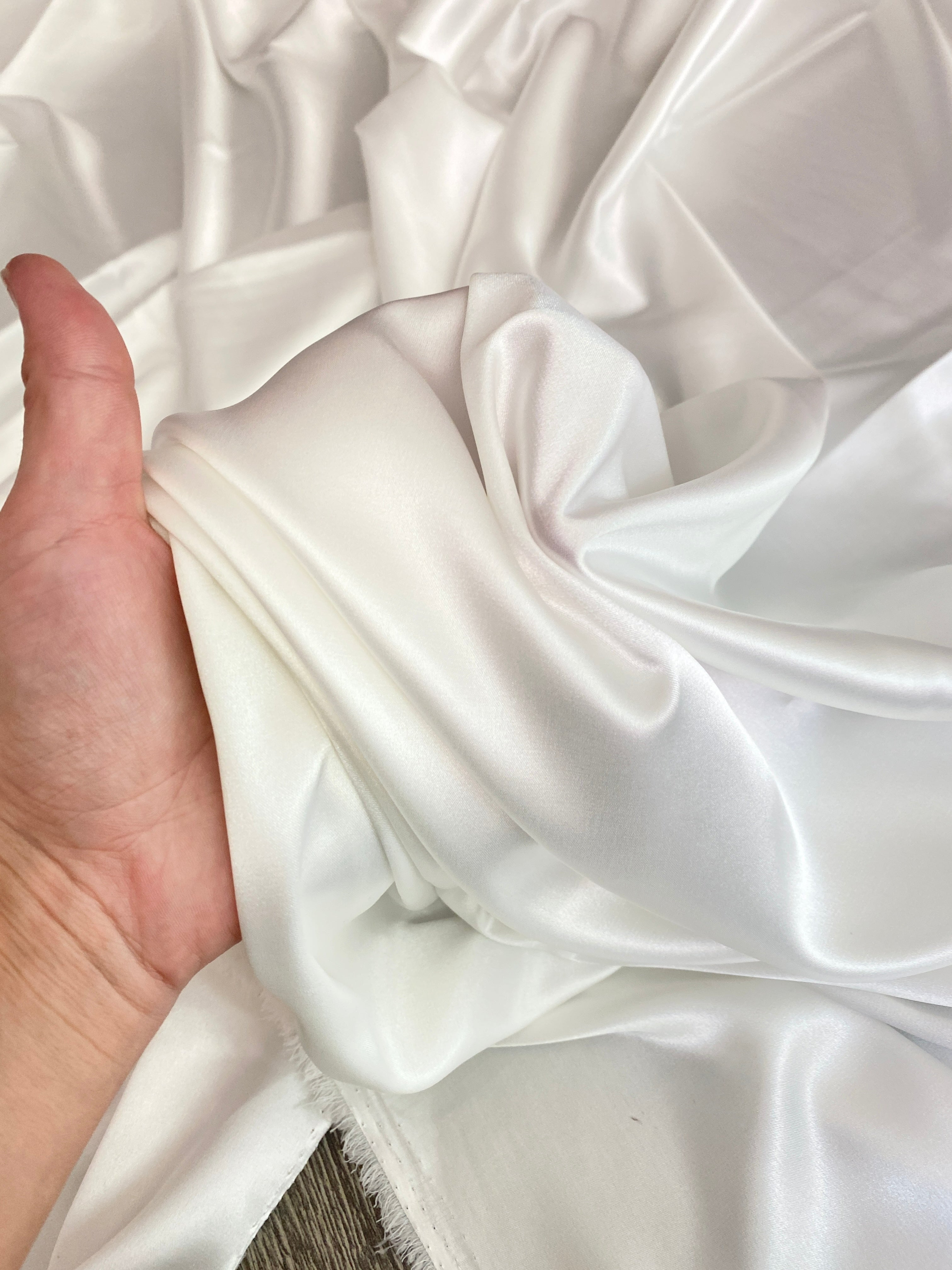 off white stretch silk fabric, off white stretch bridal silk, off white bridal stretch satin, off white silk for dress, off white silk for bridesmaid, bridal silk, white stretch silk for wedding dress, satin for wedding dress