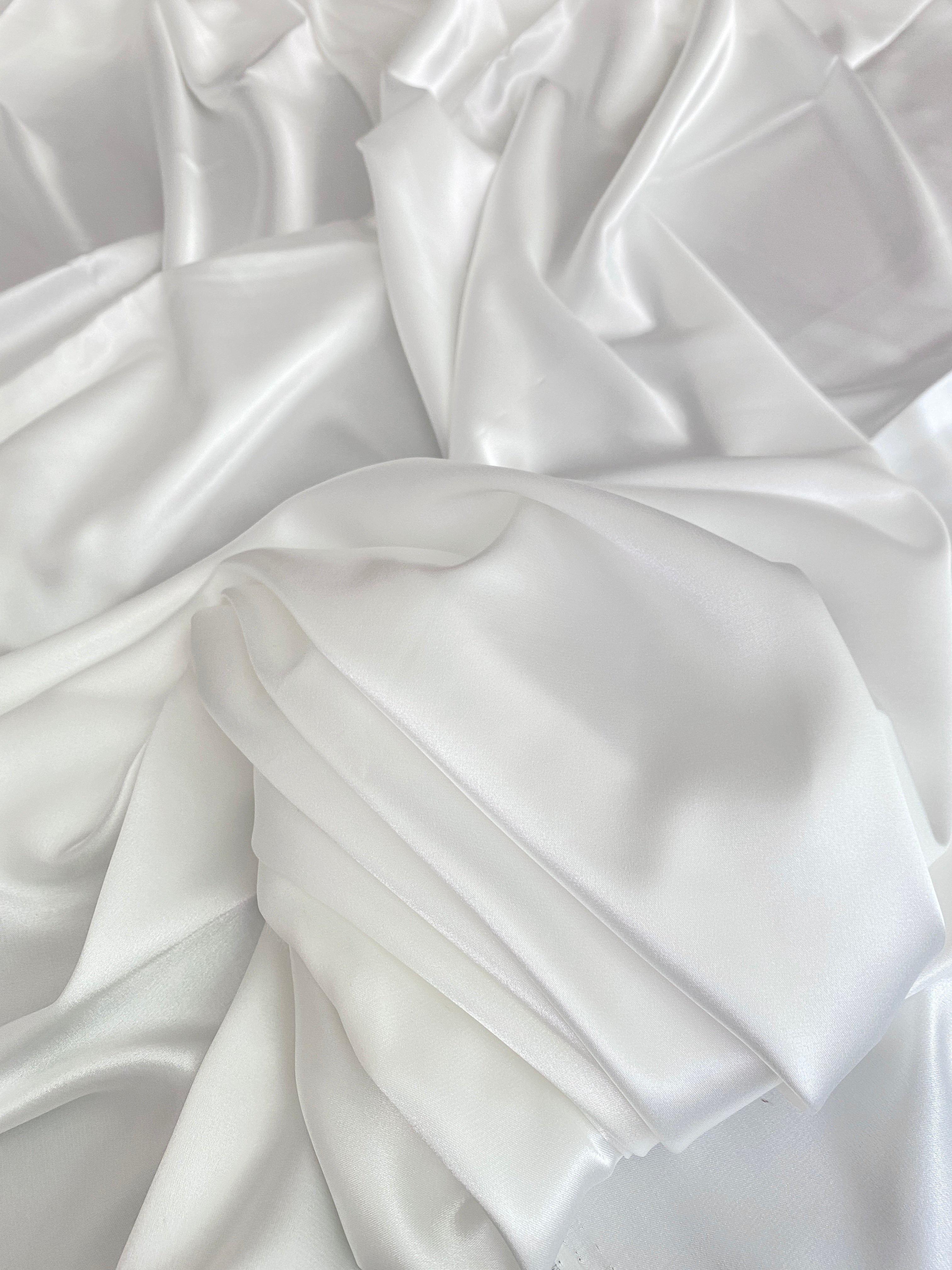 White Silky Stretch Satin, off white Silky Stretch Satin, milky white Silky Stretch Satin, bright white Silky Stretch Satin, Silky Stretch Satin for woman, Silky Stretch Satin for bride, Silky Stretch Satin in low price, premium Silky Stretch Satin