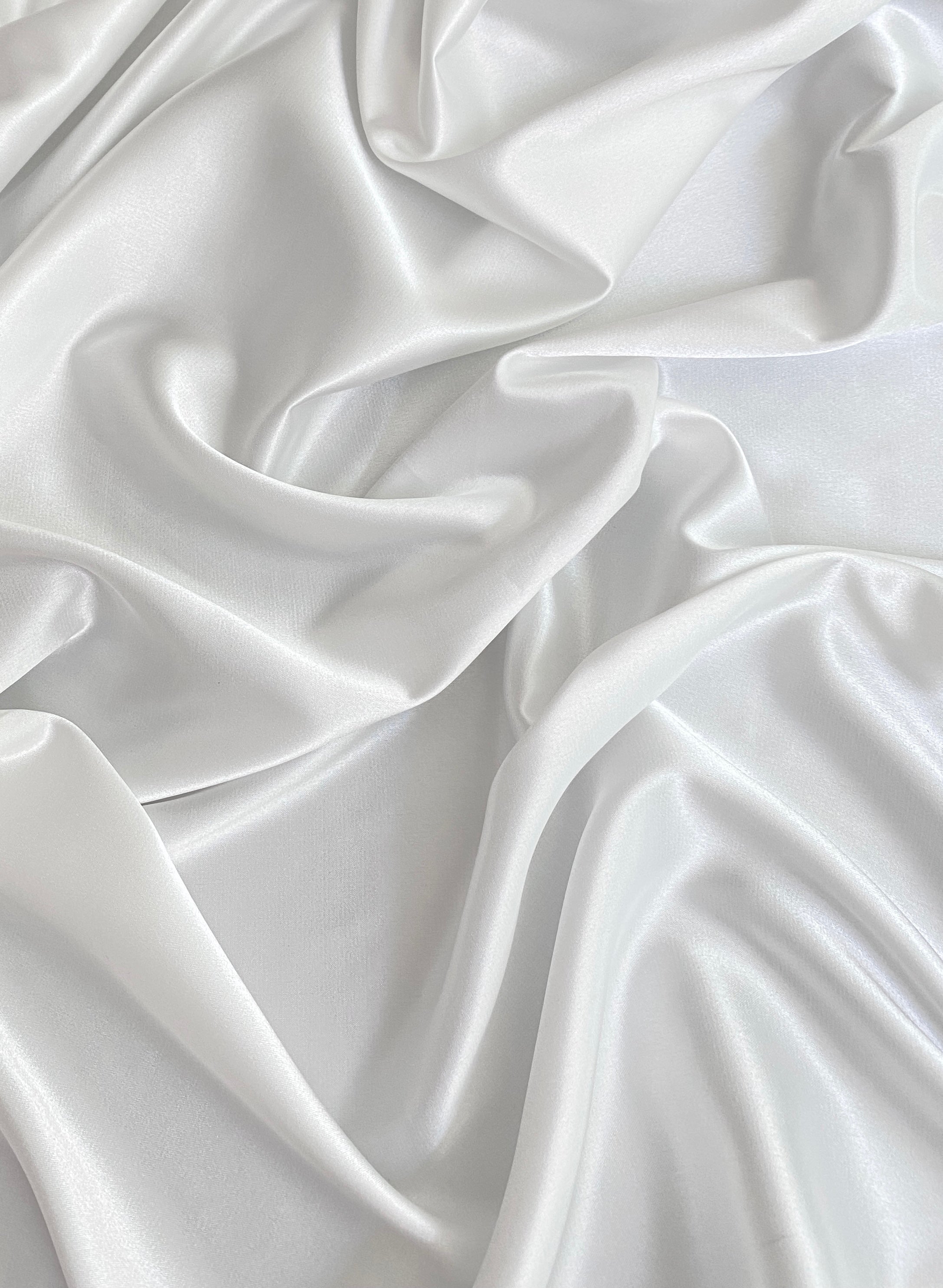 White Silky Stretch Satin, off white Silky Stretch Satin, milky white Silky Stretch Satin, bright white Silky Stretch Satin, Silky Stretch Satin for woman, Silky Stretch Satin for bride, Silky Stretch Satin in low price, premium Silky Stretch Satin