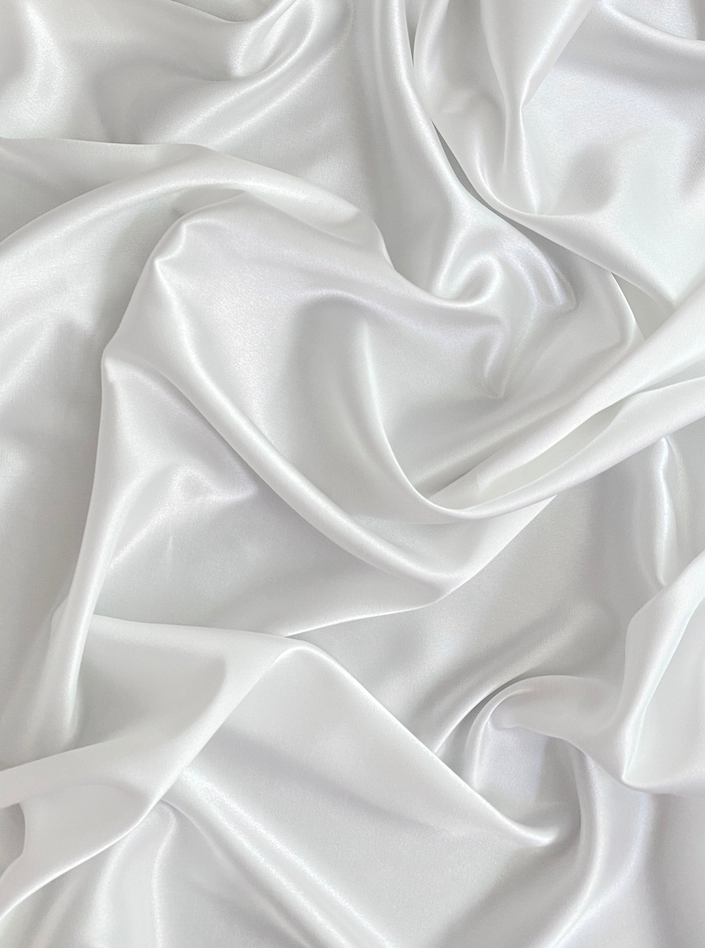 White Silky Stretch Satin, off white Silky Stretch Satin, milky white Silky Stretch Satin, bright white Silky Stretch Satin, Silky Stretch Satin for woman, Silky Stretch Satin for bride, Silky Stretch Satin in low price, premium Silky Stretch Satin