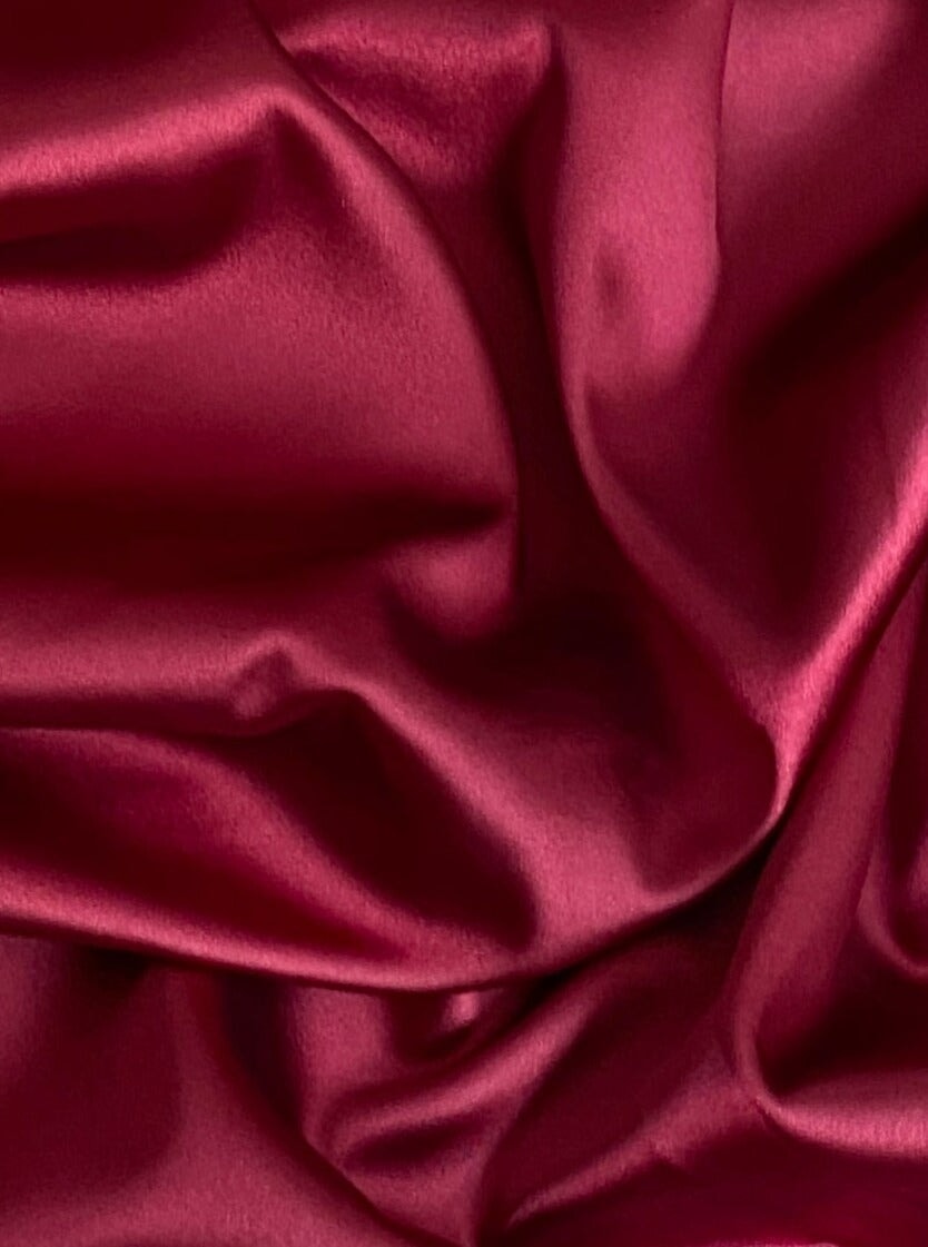 burgundy stretch silk charmeuse, burgundy silk fabric, burgundy satin , burgundy stretch satin, burgundy bridal satin, burgundy bridal silk, burgundy polyester silk, bordeaux silk fabric, bordeaux satin fabric, wine satin, wine silk fabric