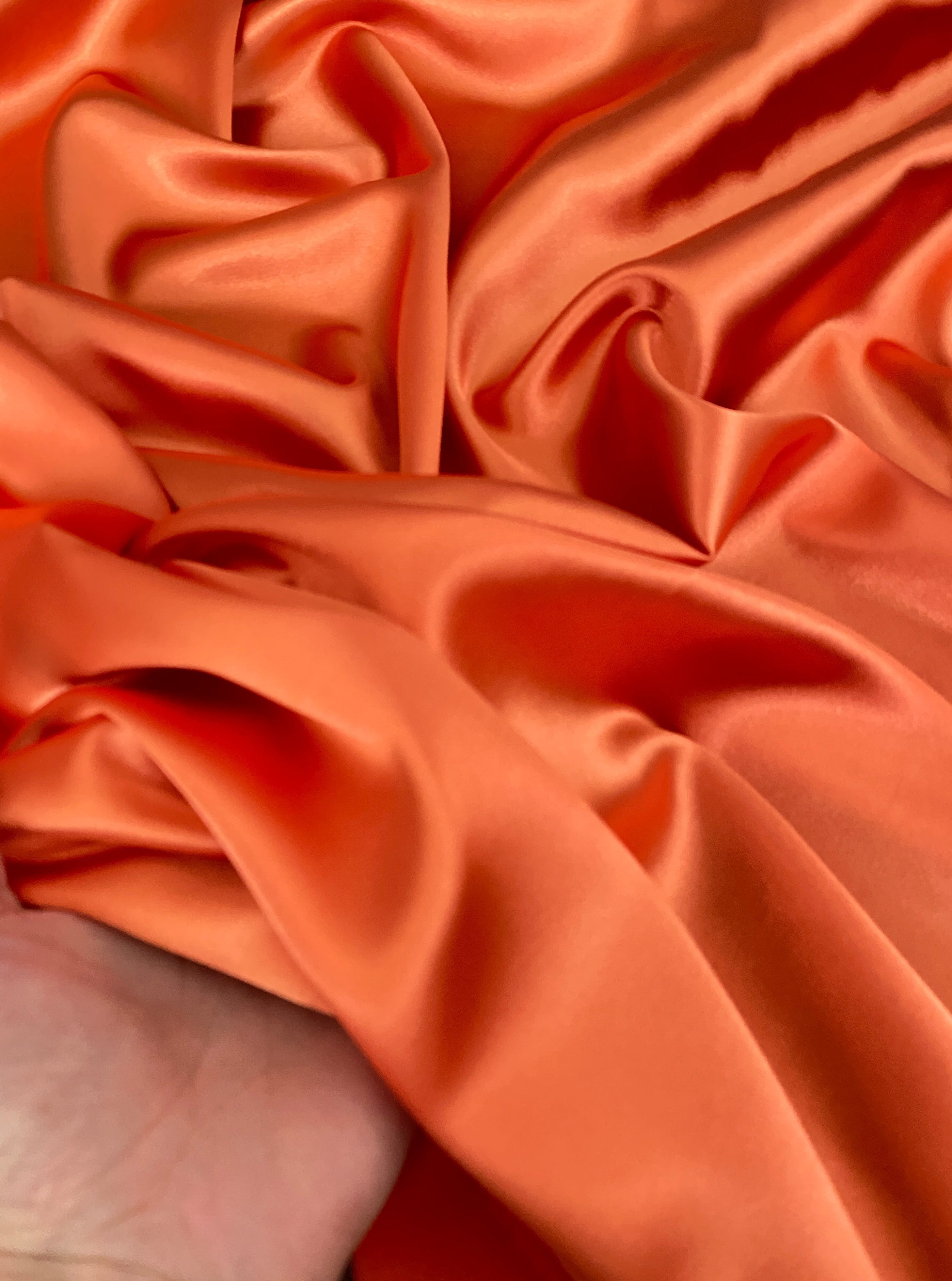 orange Silky Stretch Satin, dark orange Silky Stretch Satin, light orange Silky Stretch Satin, stretch Satin, Silky Stretch Satin for woman, Silky Stretch Satin for bride, Silky Stretch Satin in low price, premium Silky Stretch Satin