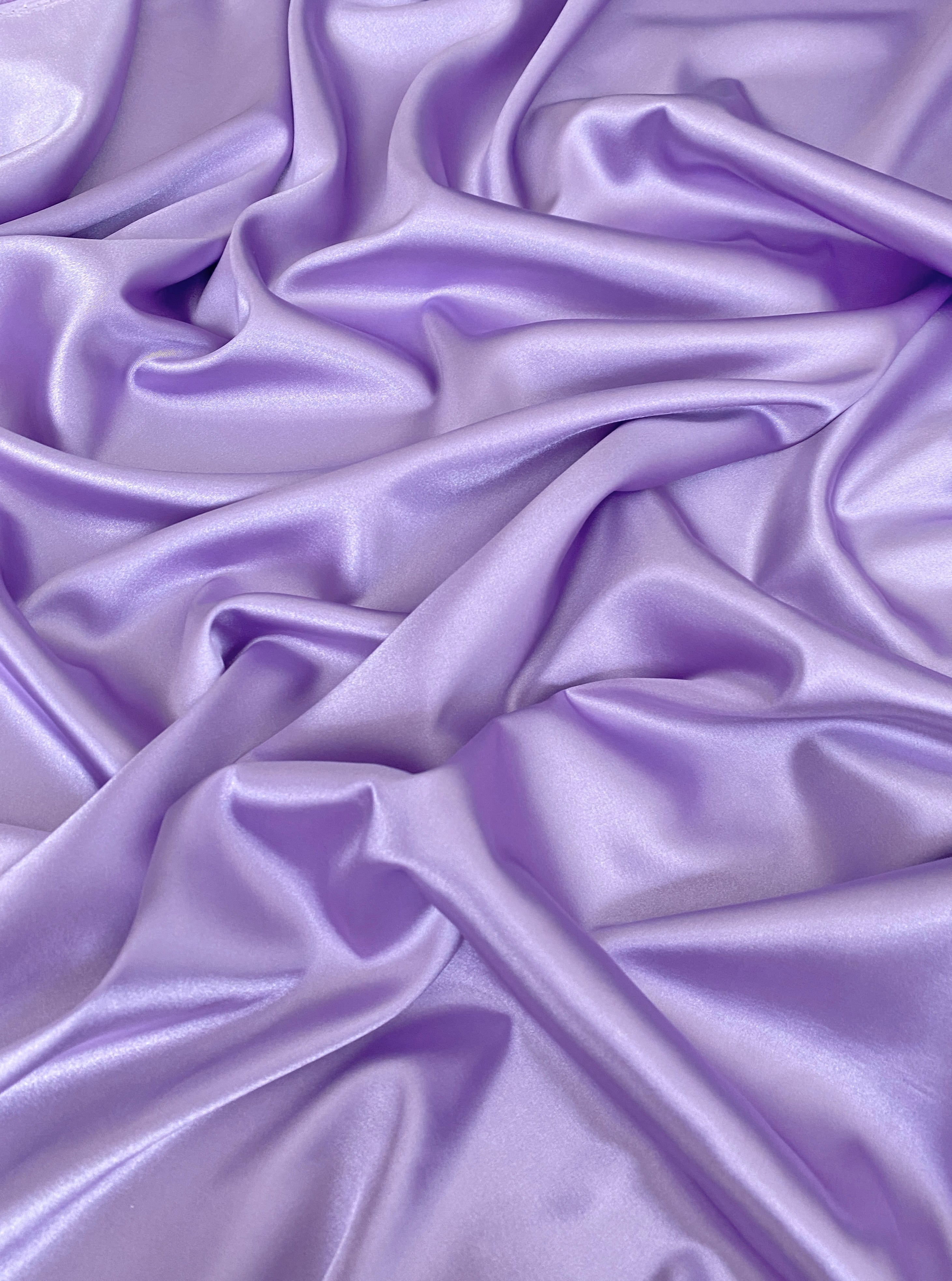 lavender silky stretch satin, magenta silky stretch satin, purple silky stretch satin, silky stretch satin for woman, silky stretch satin for bride, silky stretch satin on discount, silky stretch satin on sale, best quality silky stretch satin