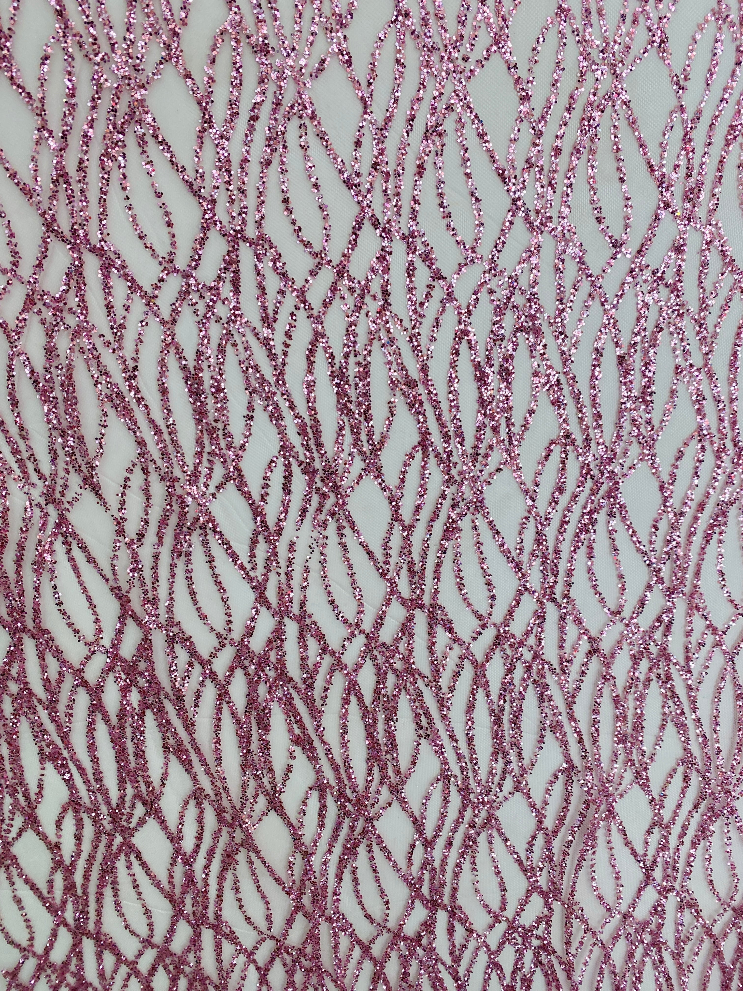 pink glitter lace, pink glitter lace for woman, rose pink lace, pink lace for bride, pink lace for part wear, lace designs, cheap lace, discounted lace, sale on lace, lace in low price, buy lace online, lace non stretch, shinny pink lace