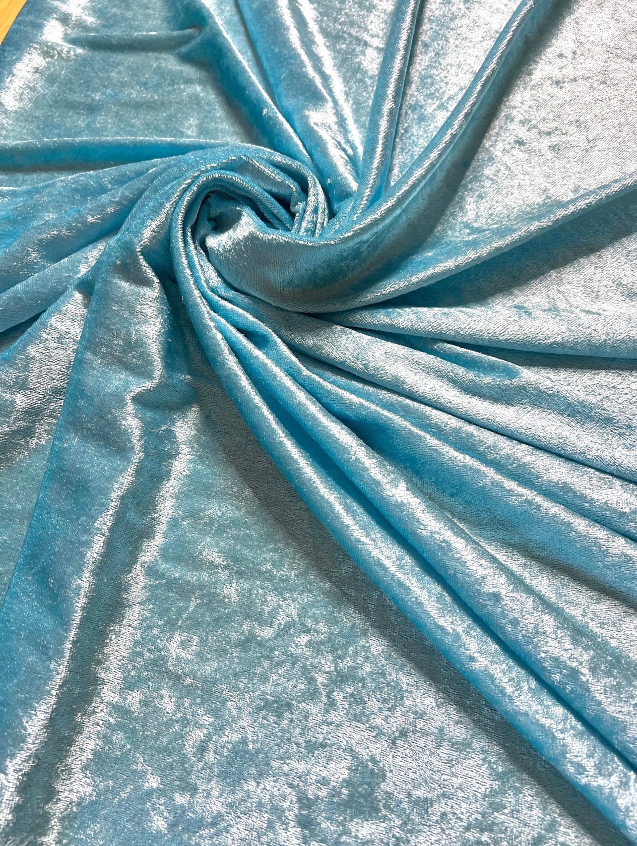 Turquois velvet,  light blue velvet, blue velvet, shinny blue velvet, sparkly blue velvet, velvet for woman, velvet for bride, velvet for party wear dresses, velvet on discount, velvet on sale, buy velvet online