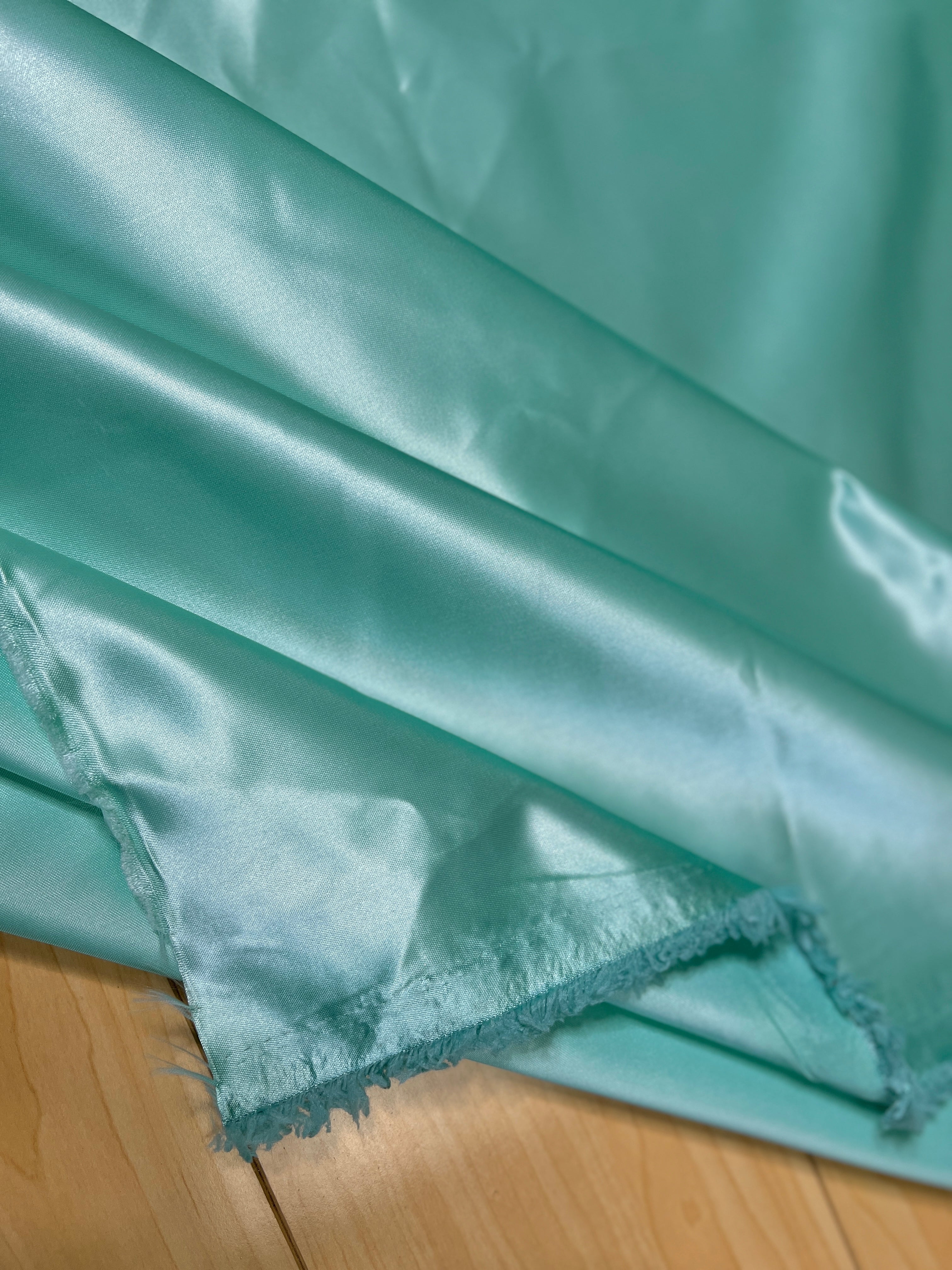 Mint Green Duchesse Satin Fabric, Mint Bridal Shiny Satin by yard, Light Green Heavy Satin Fabric for Wedding Dress, satin for woman, premium satin, best quality satin, cheap satin, satin for woman, buy satin online, kikitextile satin, satin usa, satin los angelos