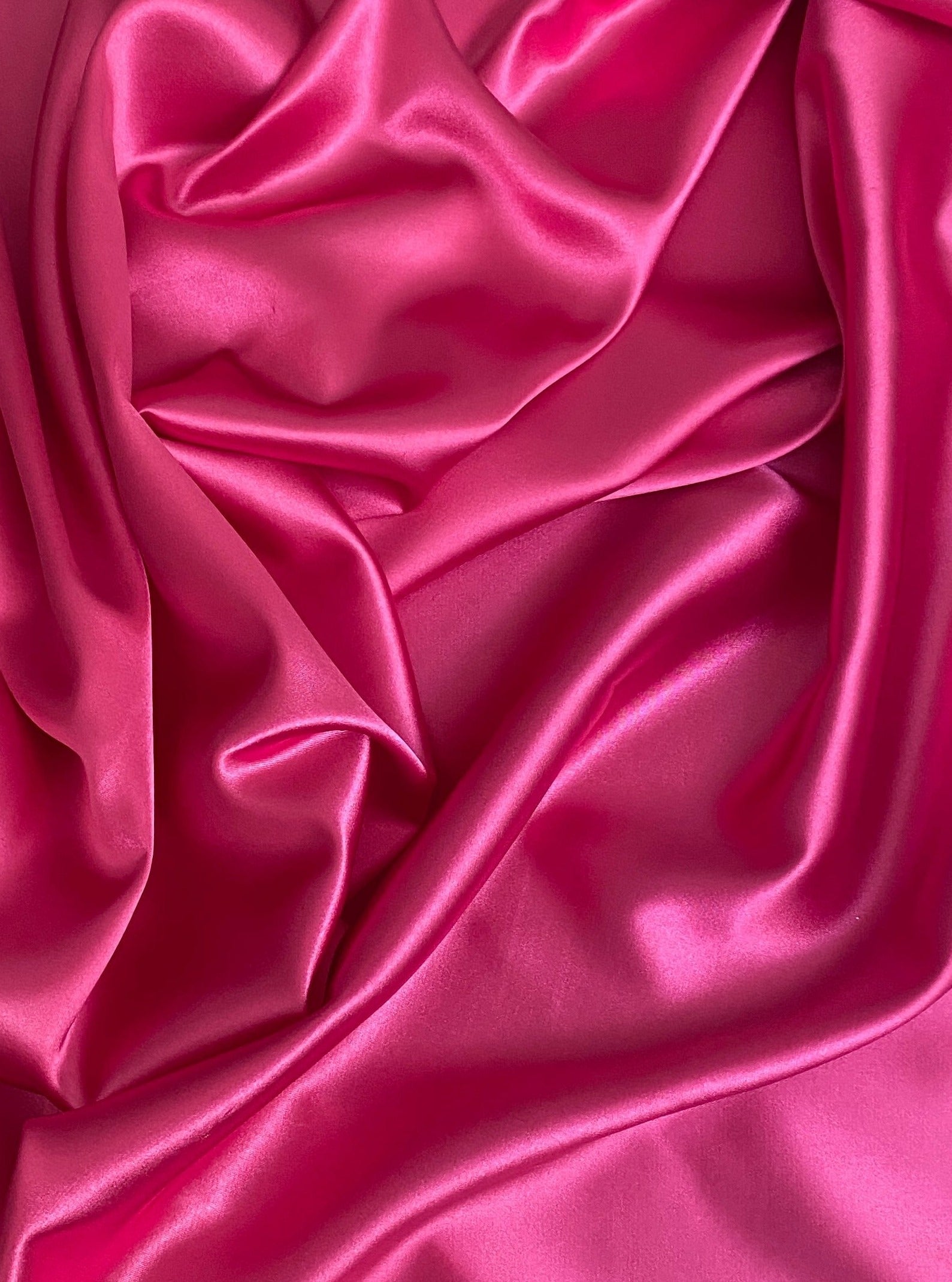 dusty rose silky stretch satin, hot pink silky stretch satin, pink silky stretch satin, silky stretch satin for woman, silky stretch satin for bride, silky stretch satin on discount, silky stretch satin on sale, best quality silky stretch satin