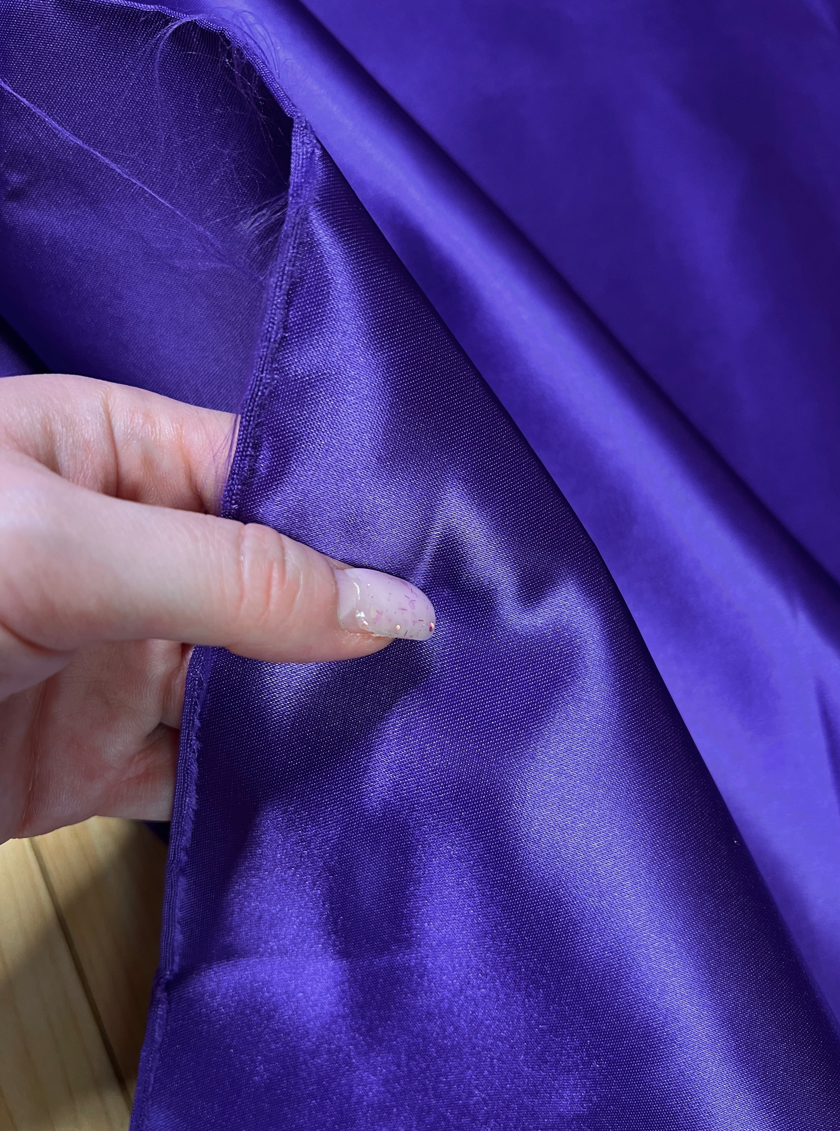 Purple Duchesse Satin Fabric, Purple Bridal Shiny Satin by yard, Light Plum Heavy Satin Fabric for Wedding Dress, satin for woman, satin usa, satin los angelos, premium satin, best quality satin
