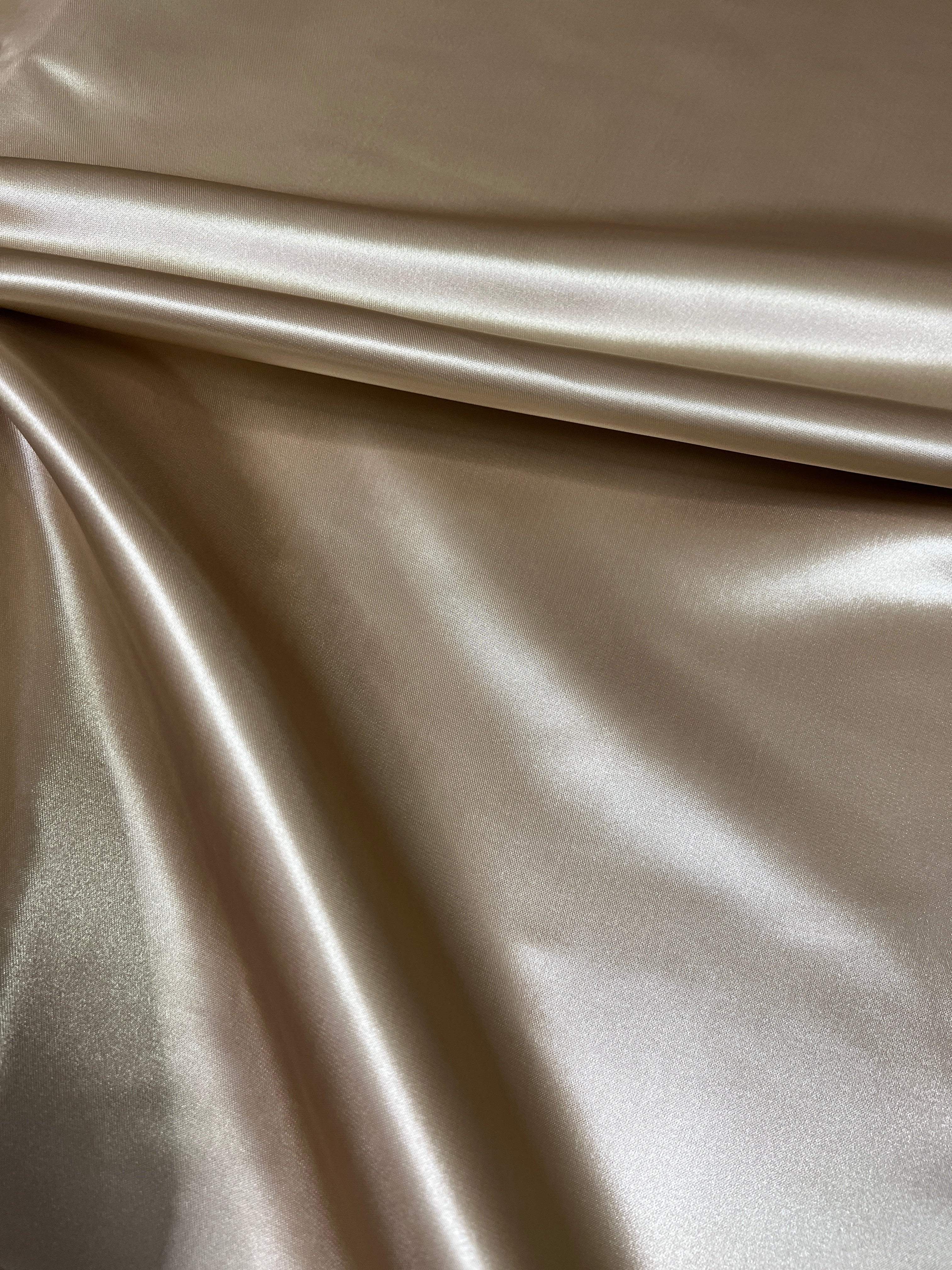 Gold Duchesse Satin Fabric, Gold Bridal Shiny Satin by yard, Heavy Satin Fabric for Wedding Dress, satin for woman, gold color satin fabric, bright gold satin, premium satin, best quality satin, buy satin online, light brown color fabric for dress, light gold color, kiki textiles,  satin store in LOS Angeles