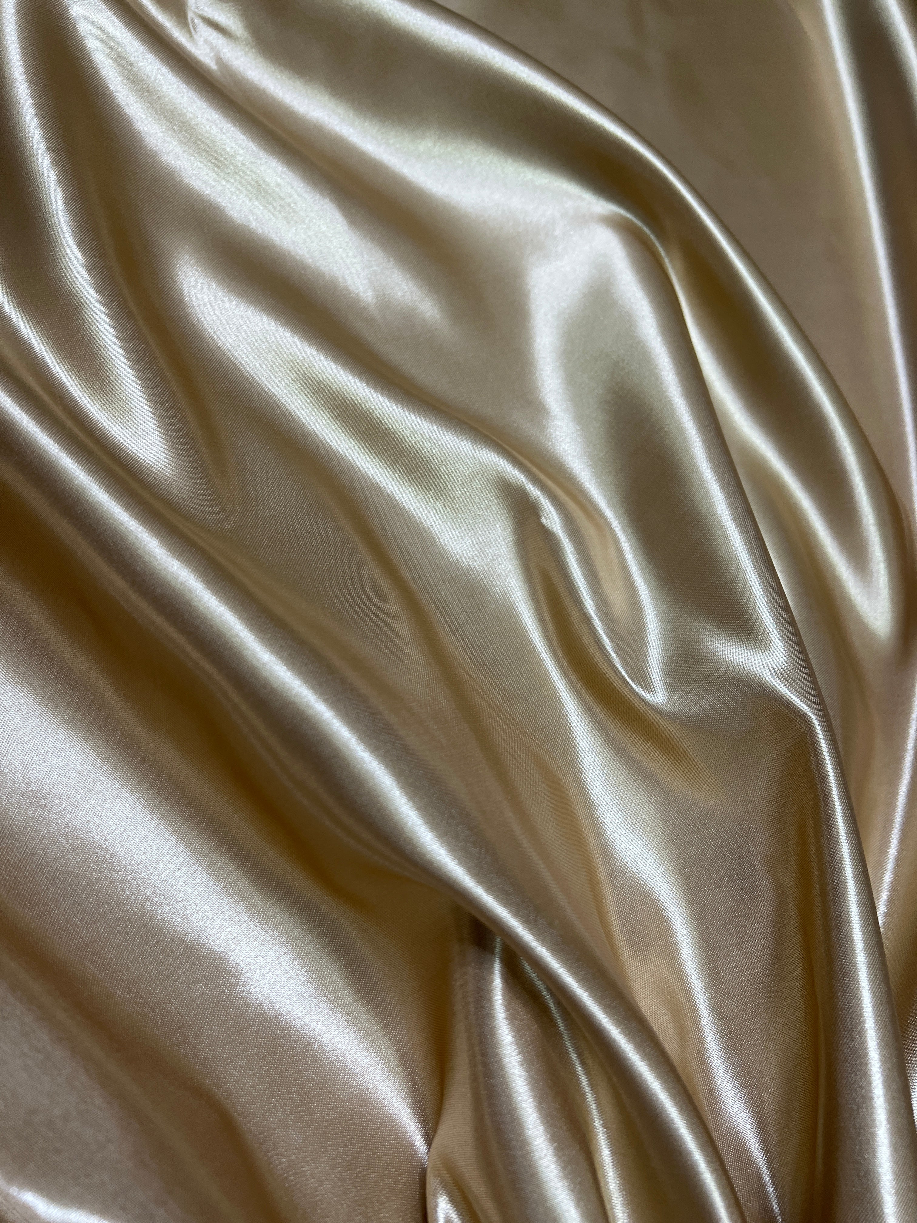 Gold Duchesse Satin Fabric, Gold Bridal Shiny Satin by yard, Heavy Satin Fabric for Wedding Dress, satin for woman, gold color satin fabric, bright gold satin, premium satin, best quality satin, buy satin online, light brown color fabric for dress, light gold color, kiki textiles,  satin store in LOS Angeles