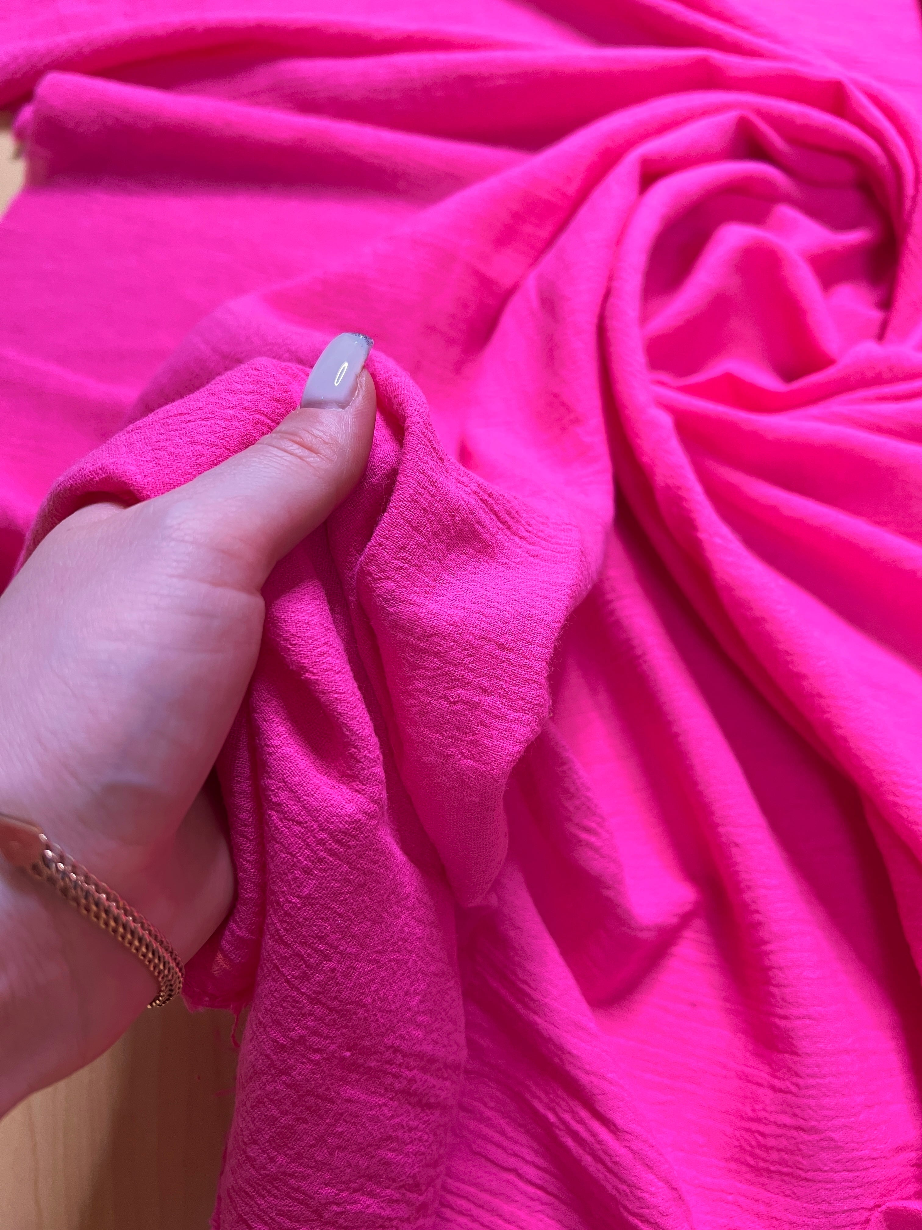 hot pink Cotton Gauze, cotton gauze fabric, pink gauze fabric, light pink gauze, cotton for woman, double gauze cheap, coton gauze for bride, cotton gauze in low price