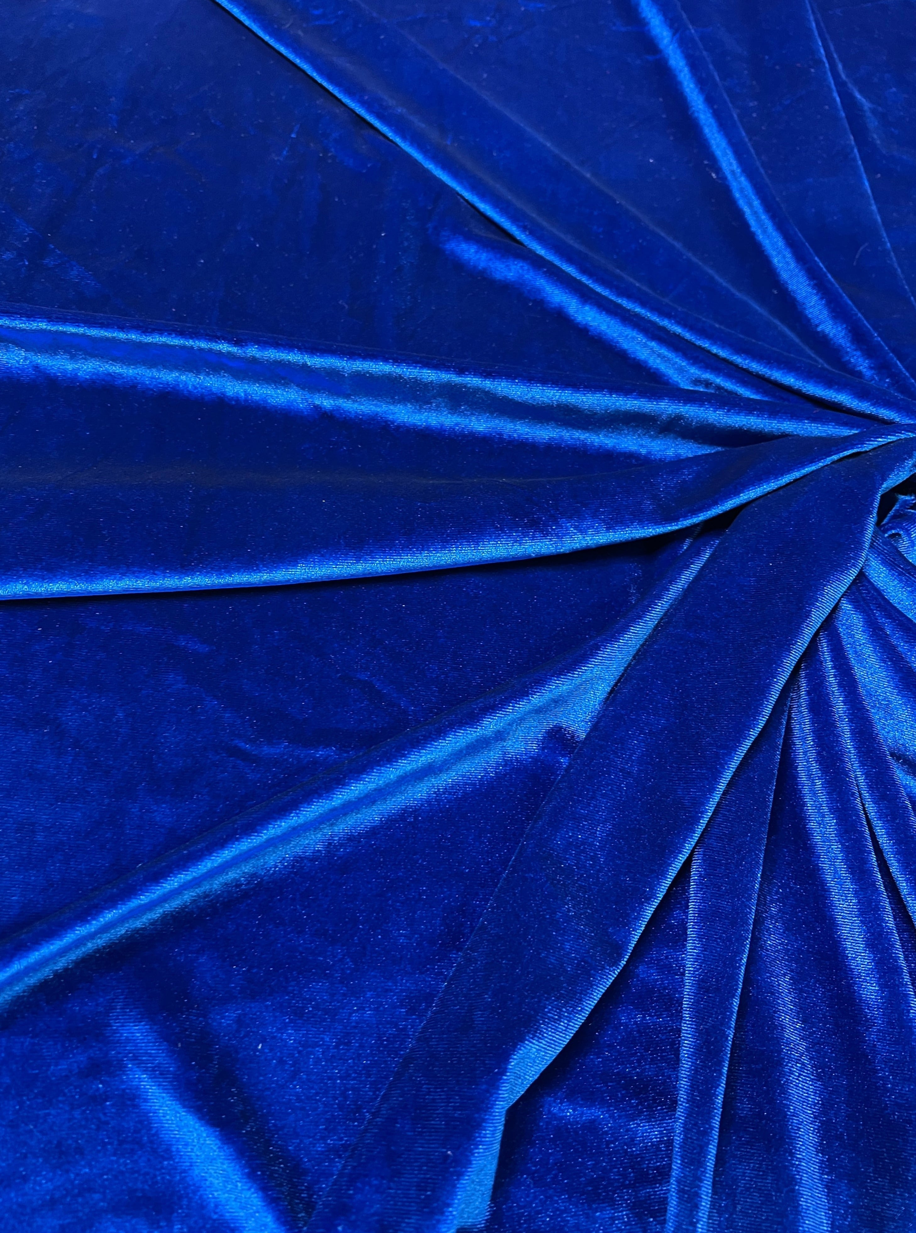 Royal blue stretch velvet, blue stretch velvet for gown, stretch velvet for wedding, stretch pure velvet, blue stretch velvet for brides, stretch fancy velvet, velvet for dress, stretch expensive velvet
