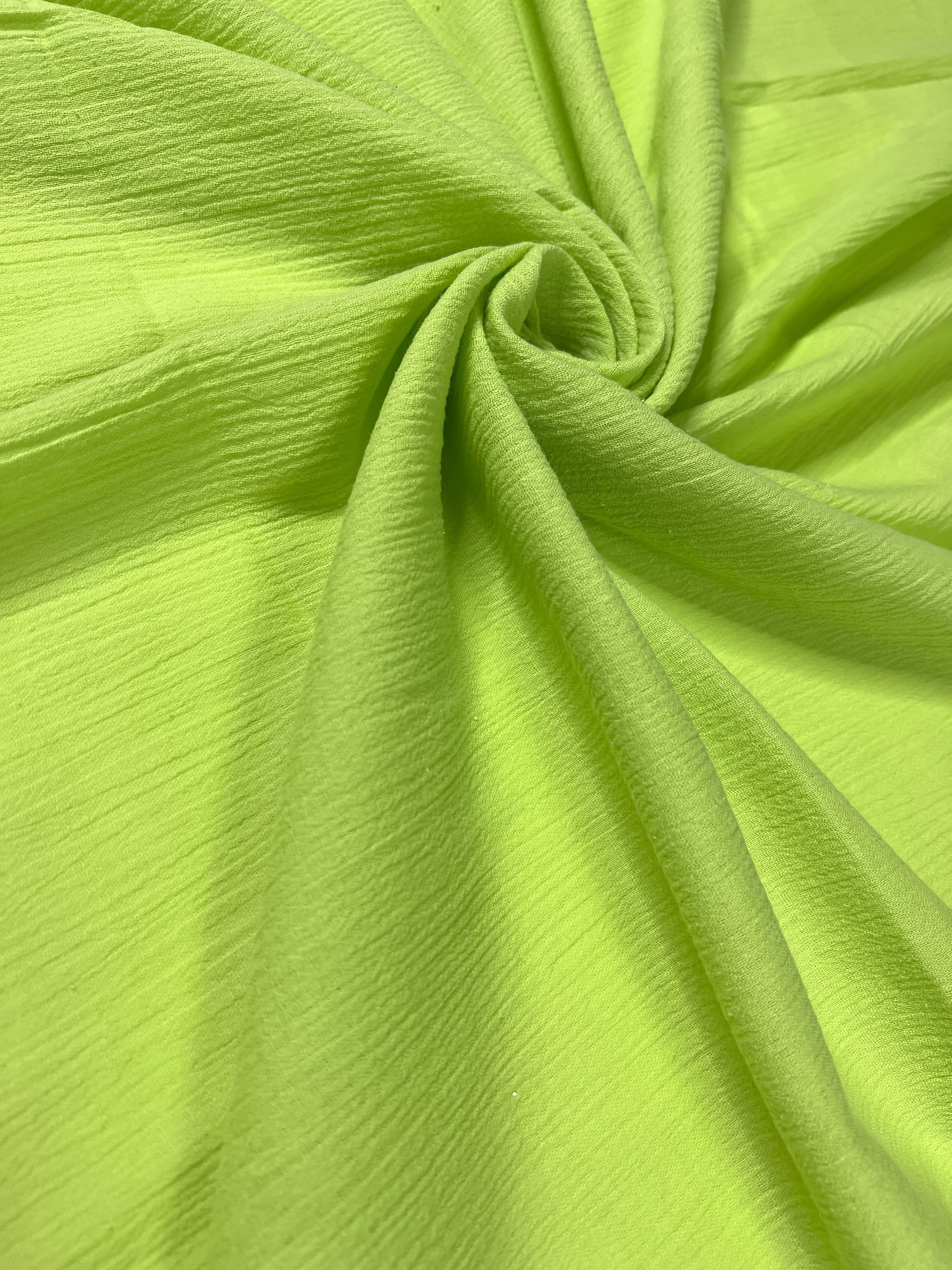 neon green cotton gauze, neon crinkle gauze, crinkle cotton gauze, muslin fabric green, neon textured crinkle gauzeneon green cotton gauze, neon crinkle gauze, crinkle cotton gauze, muslin fabric green, neon textured crinkle gauze
