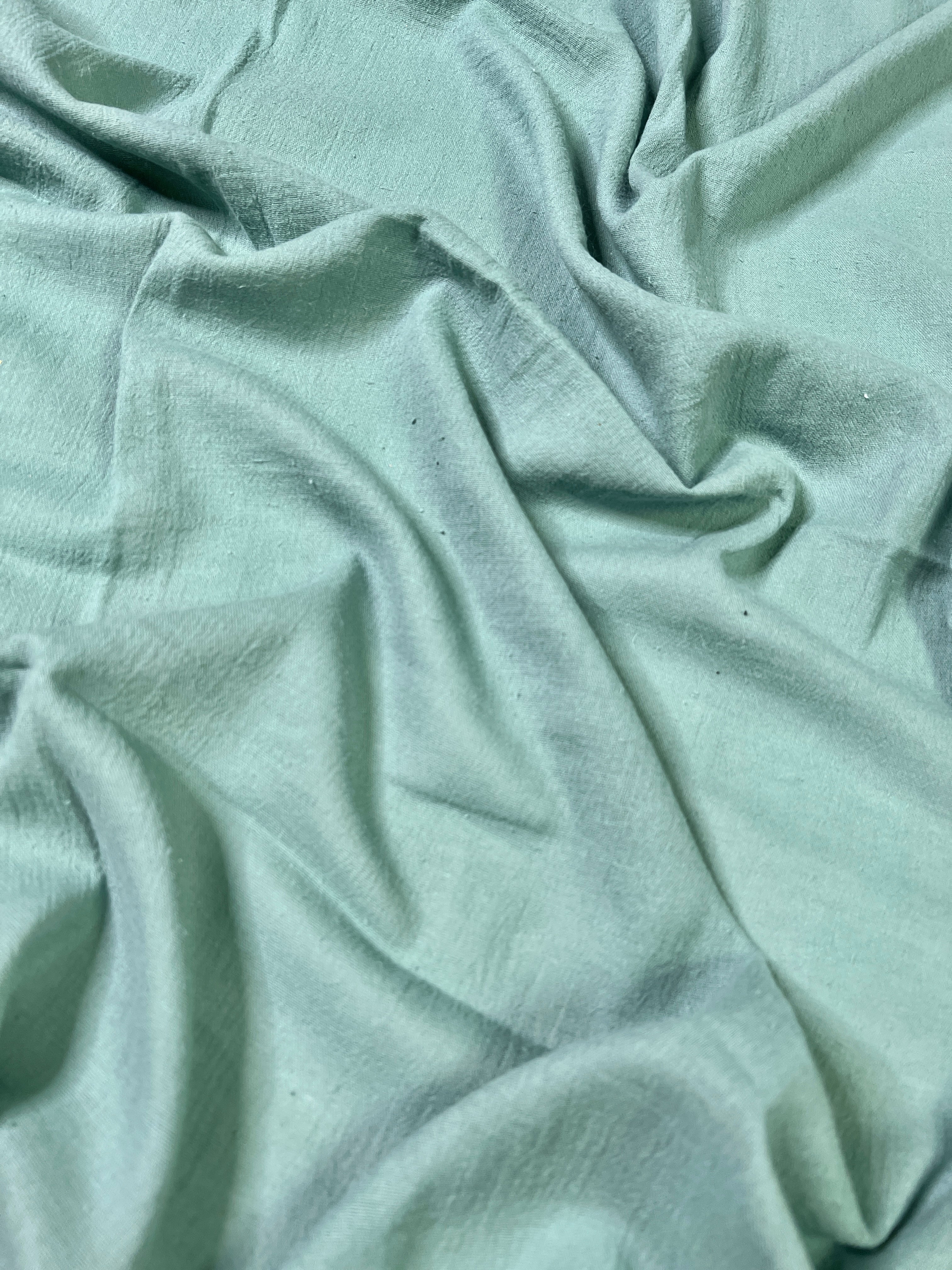forest Green Cotton Gauze, cotton gauze fabric, green gauze fabric, dark green gauze, cotton for woman, double gauze light green, coton gauze for bride, cotton gauze in low price