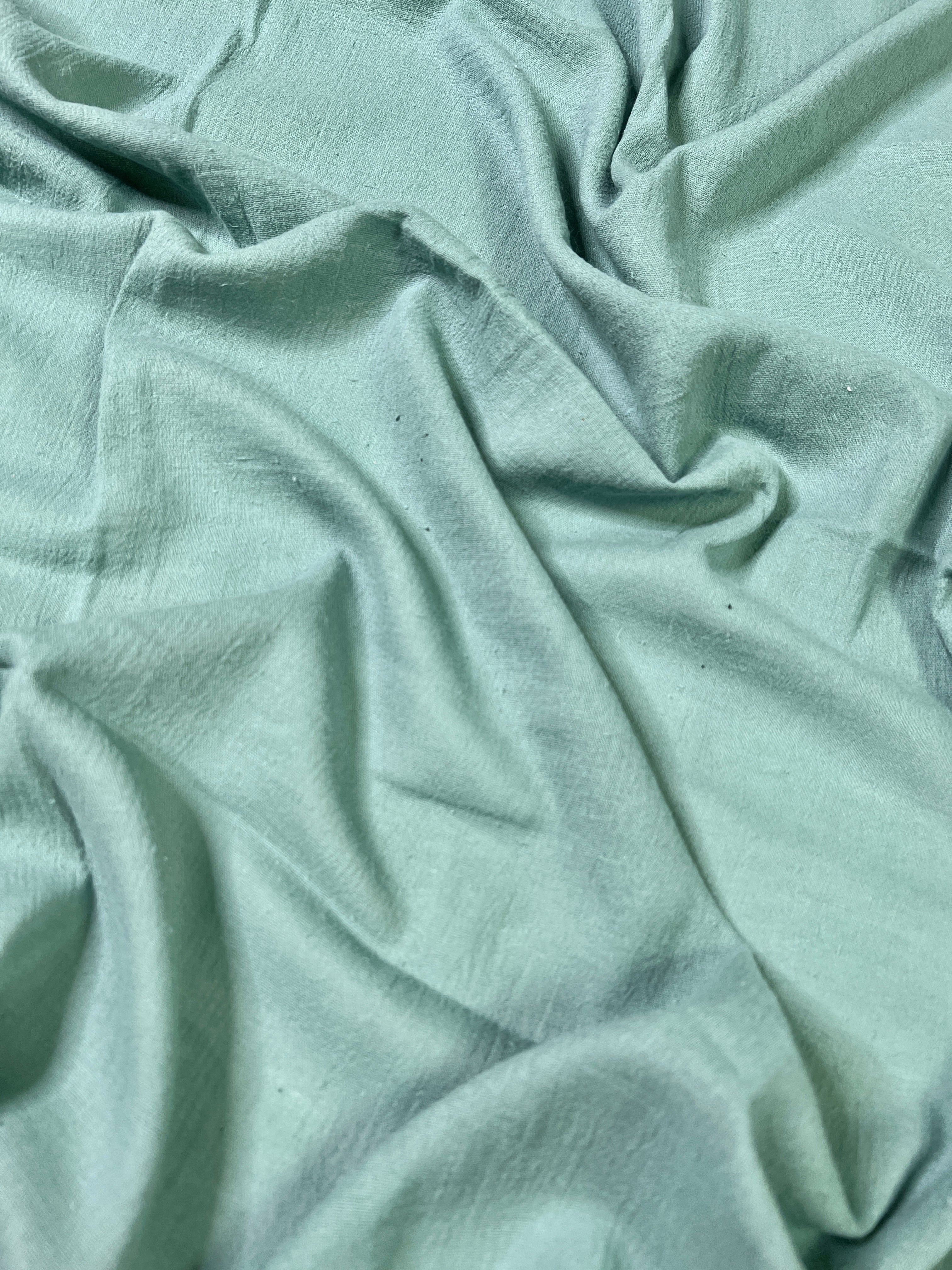 forest Green Cotton Gauze, cotton gauze fabric, green gauze fabric, dark green gauze, cotton for woman, double gauze light green, coton gauze for bride, cotton gauze in low price