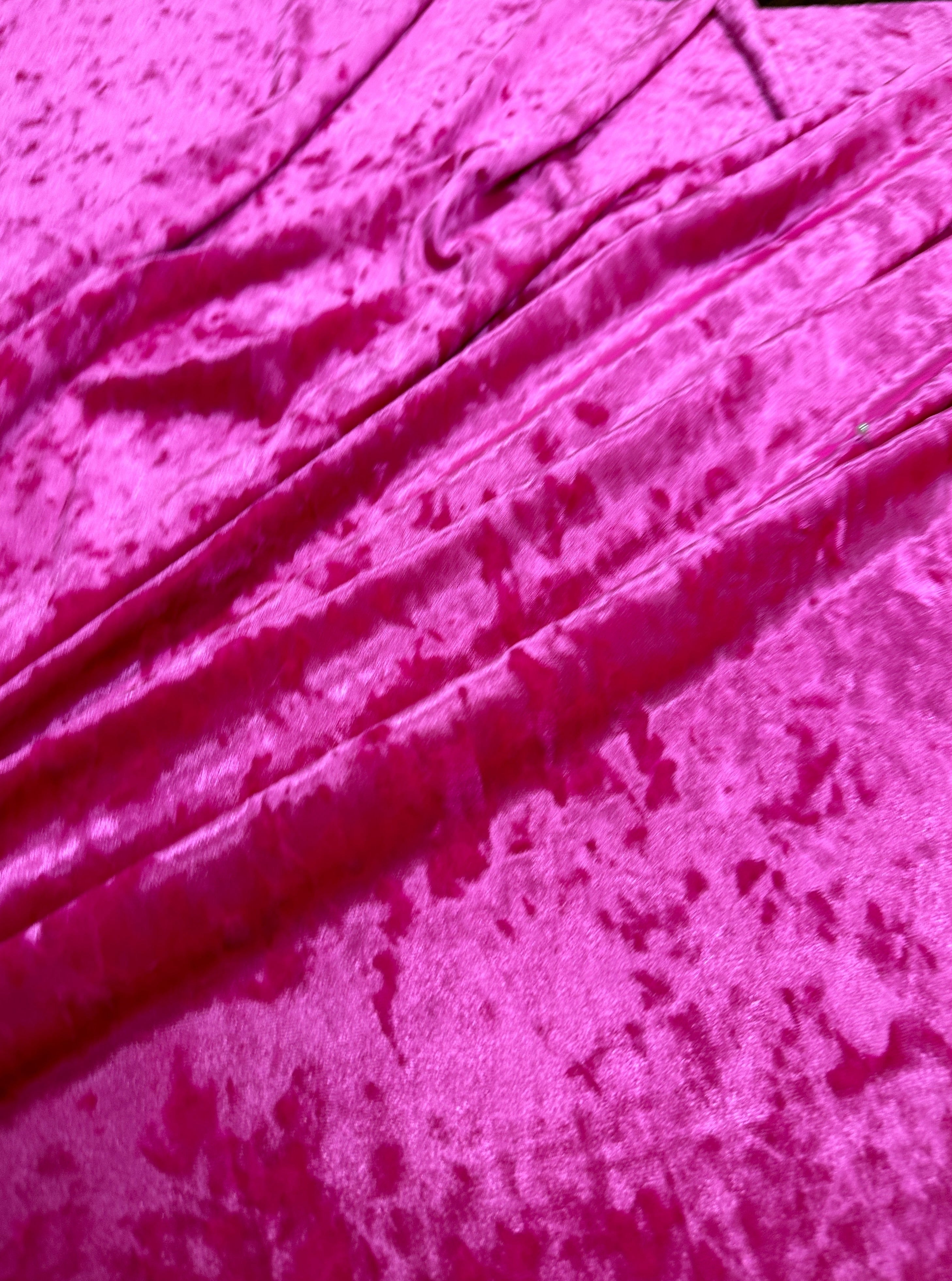 fuchsia crushed velvet, Pink Crushed Velvet, velvet cloth, light pink velvet, crushed velvet, velvet for gown, hot pink crushed velvet, velvet fabric, solid velvet, light pink crushed fabric, crushed velvet fabric for gown, 4 way crushed velvetfor dress, crushed expensive velvet