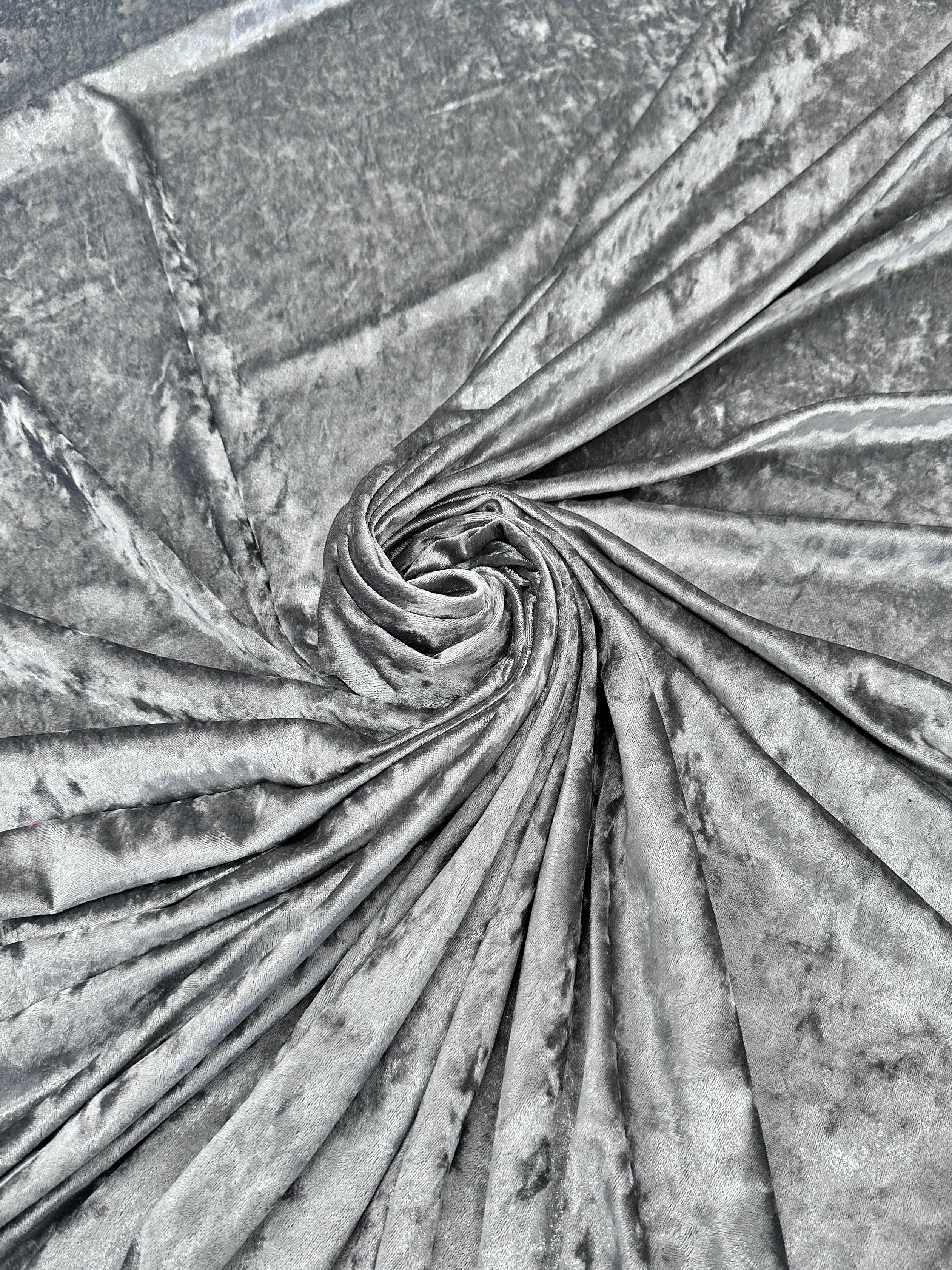 Silver crushed velvet, Silver fabric for woman, Silver bridal fabric, Bridal dress silver, Silver stretch fabric, Velvet for golvers, Velvet for pants, Crushed velvet on sale, Discounted velvet, Luxury Velvet, Premium velvet, Best quality velvet