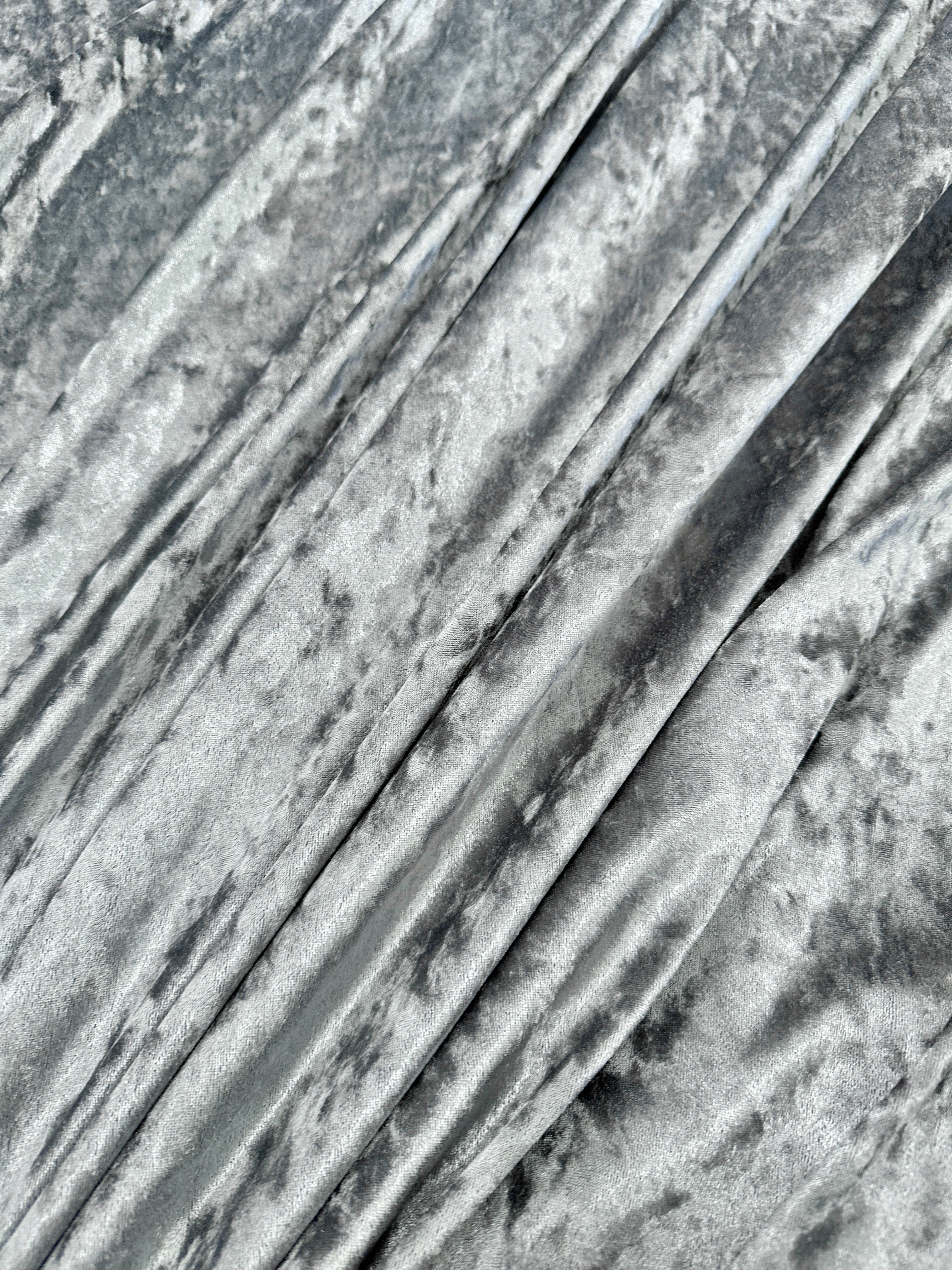Silver crushed velvet, Silver fabric for woman, Silver bridal fabric, Bridal dress silver, Silver stretch fabric, Velvet for golvers, Velvet for pants, Crushed velvet on sale, Discounted velvet, Luxury Velvet, Premium velvet, Best quality velvet