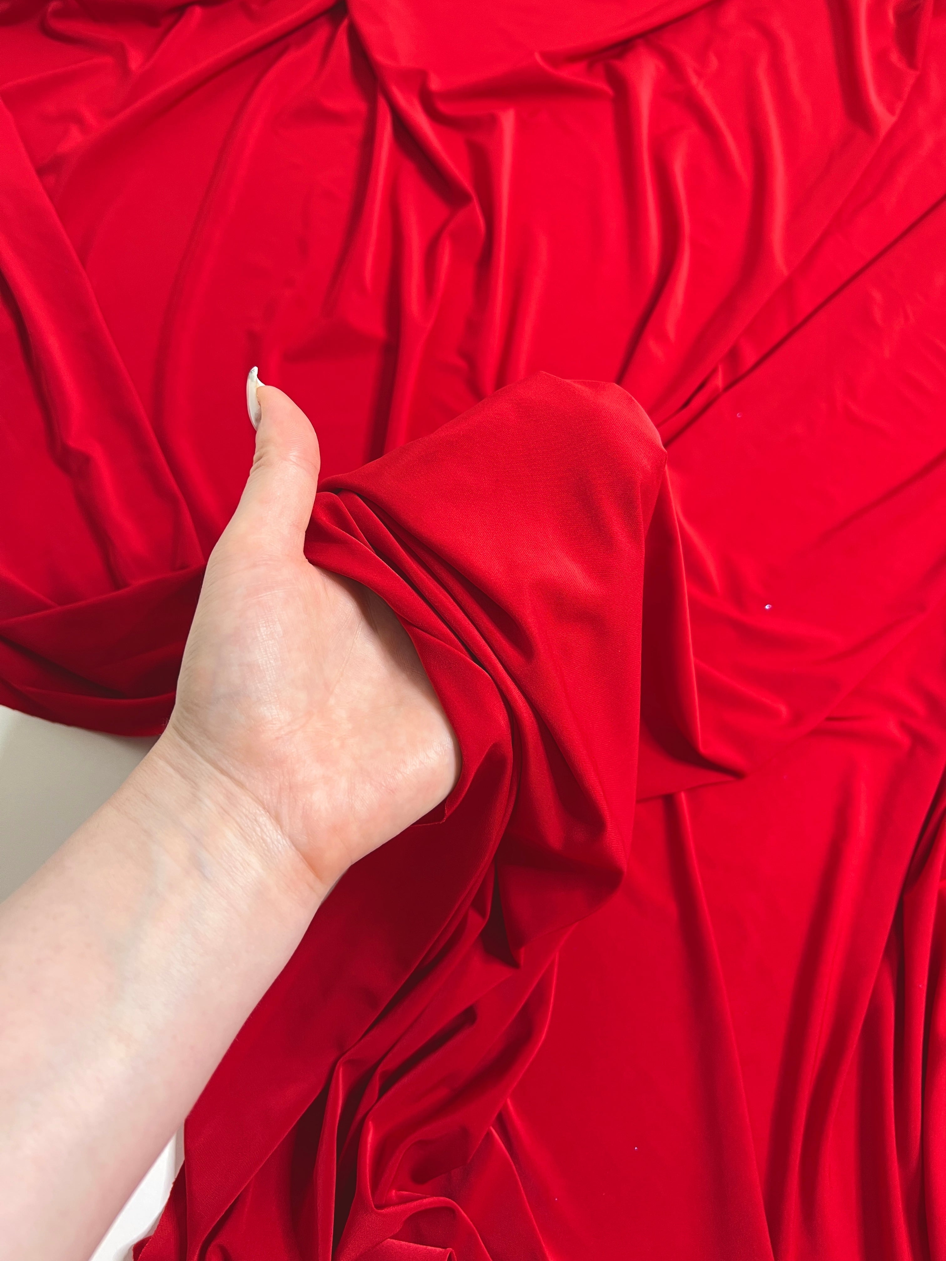red ity spandex, 4 way stretch ity spandex, dark red ity spandex, shiny red ity spandex, ity spandex for woman in red, spandex for costume, spandex for sweatpants, spandex for gown, spandex on discount, spandex in low price, ity fabric on sale