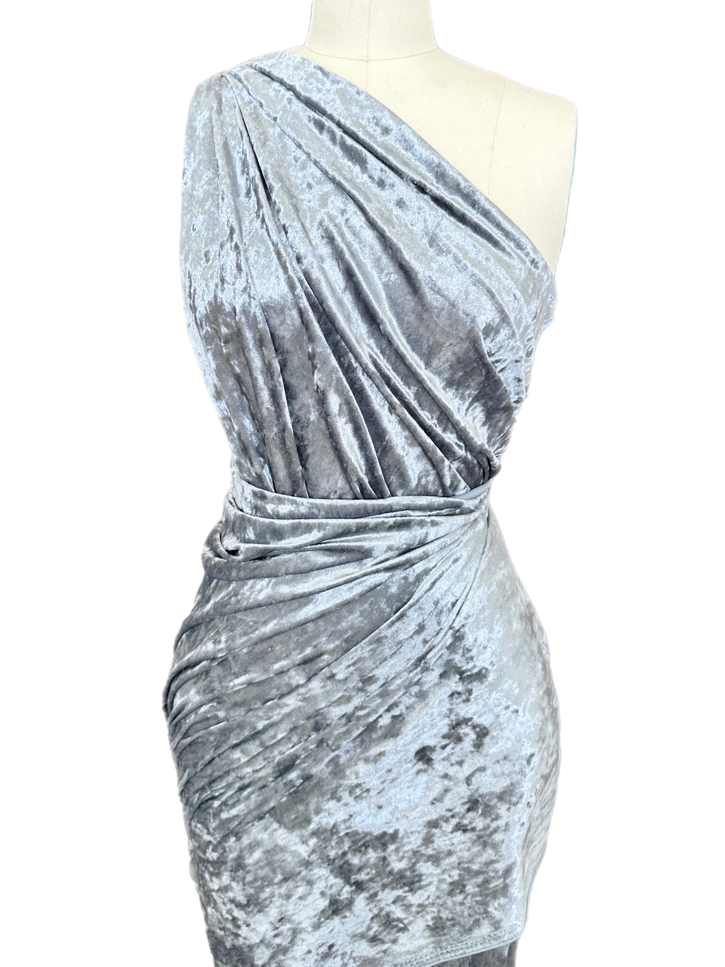 Silver crushed velvet, Silver fabric for woman, Silver bridal fabric, Bridal dress silver, Silver stretch fabric, Velvet for golvers, Velvet for pants, Crushed velvet on sale, Discounted velvet, Luxury Velvet, Premium velvet, Best quality velvet