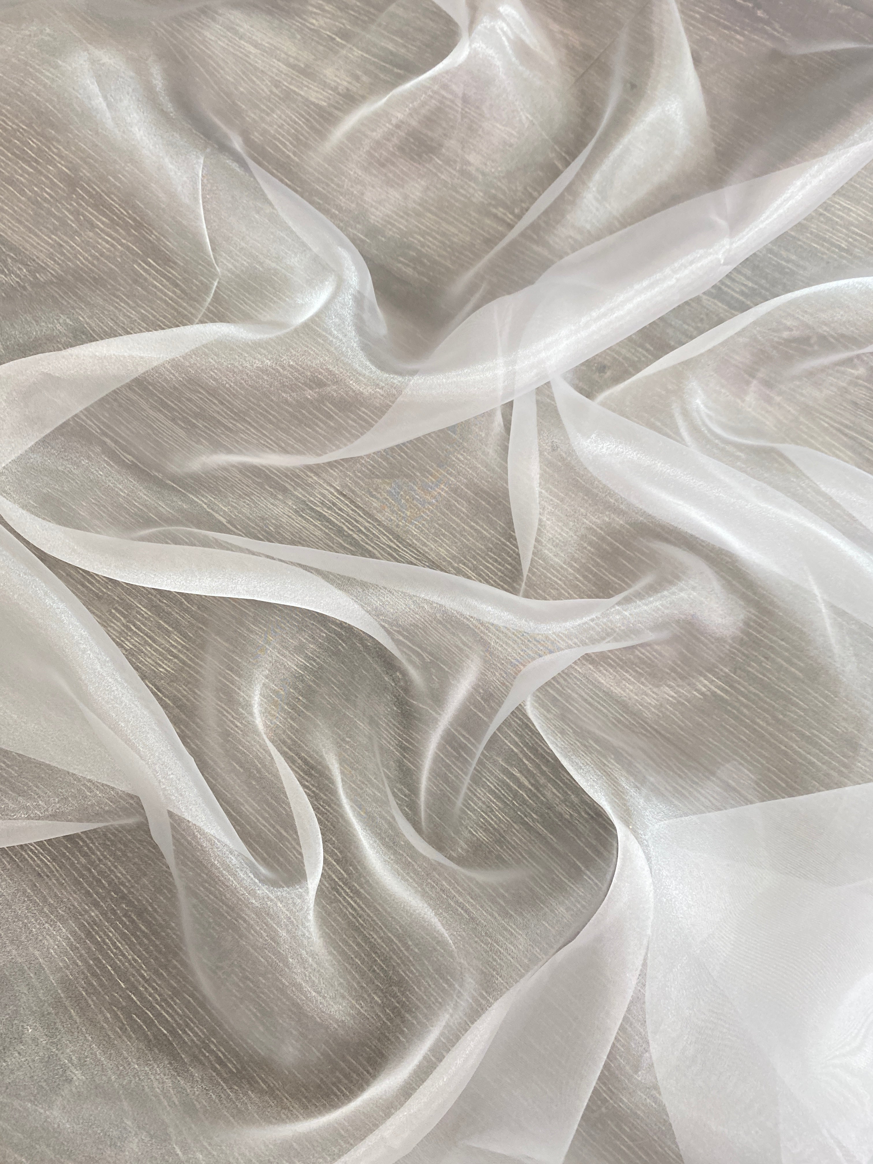 White Crystal Organza, White Crystal Organza for woman, off White Crystal Organza, milky White Crystal Organza, bright White Crystal Organza, White Crystal Organza for bride, Crystal Organza for party wear, premium Crystal Organza, Crystal Organza in low price
