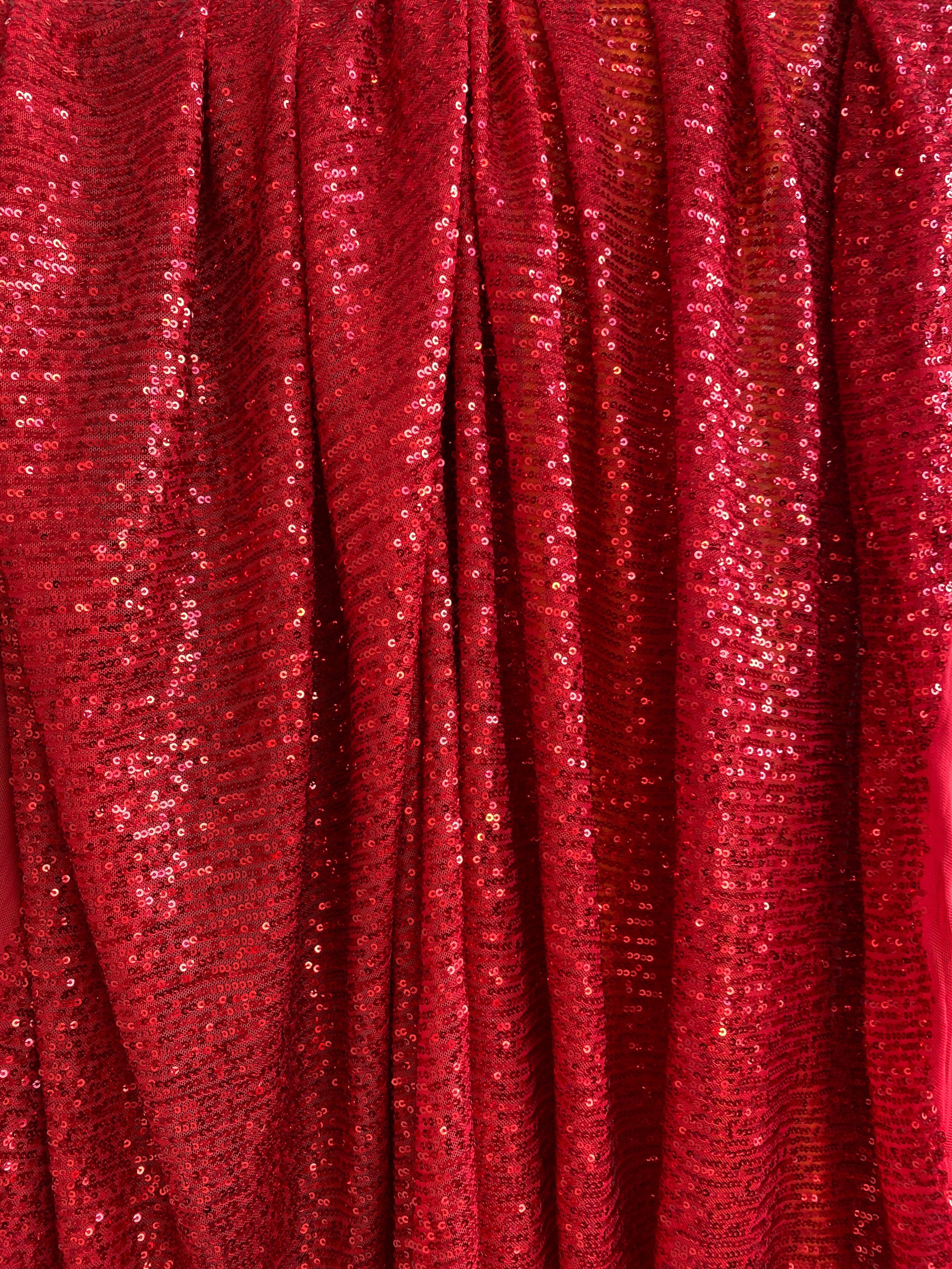 red Stretch Sequin Mesh, light red Stretch Sequin Mesh, dark red Stretch Sequin Mesh, Stretch Sequin Mesh for woman,  Stretch Sequin Mesh for bride, Stretch Sequin Mesh on sale, Stretch Sequin Mesh on discount, Stretch Sequin Mesh online