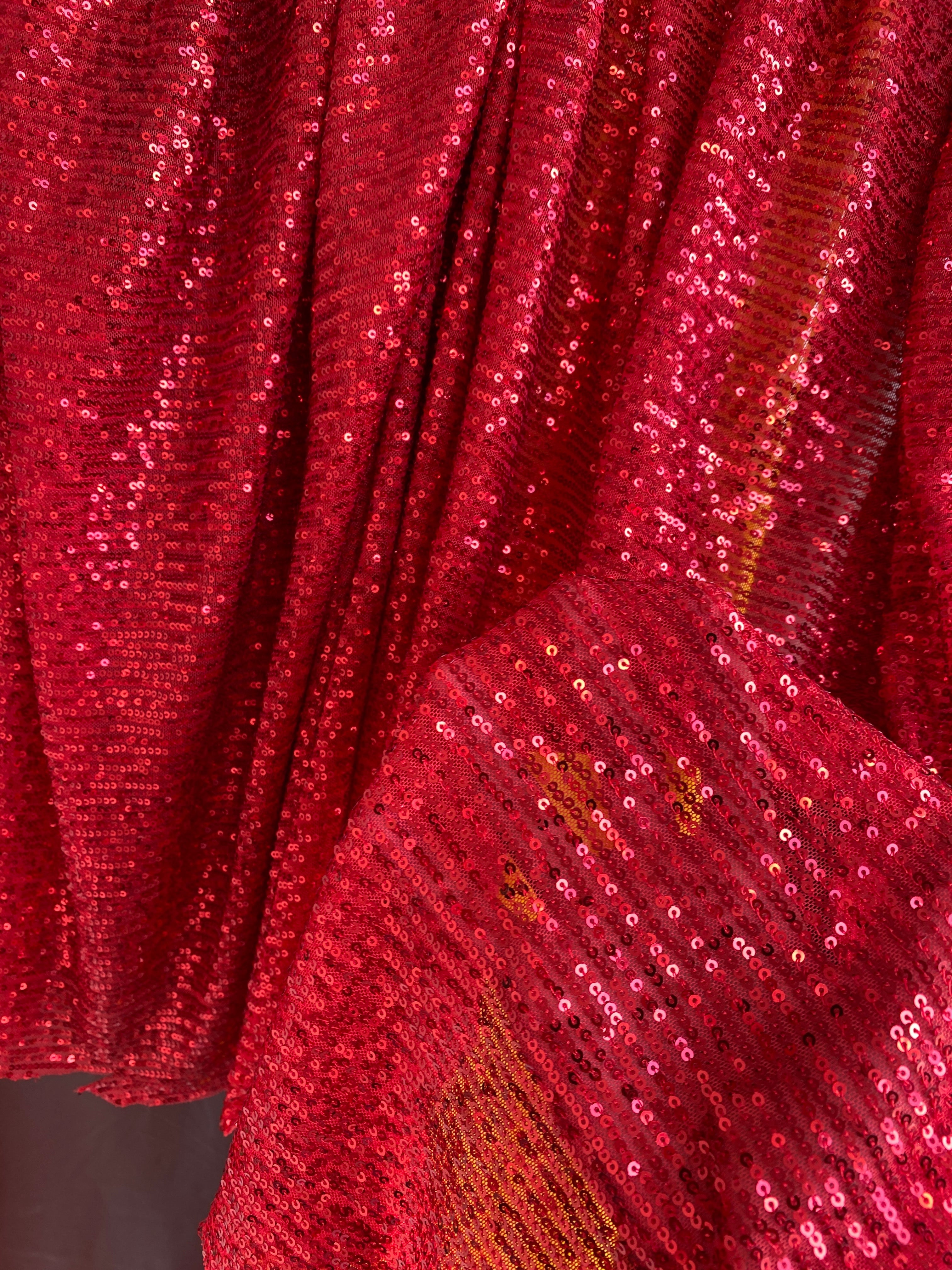 red Stretch Sequin Mesh, light red Stretch Sequin Mesh, dark red Stretch Sequin Mesh, Stretch Sequin Mesh for woman,  Stretch Sequin Mesh for bride, Stretch Sequin Mesh on sale, Stretch Sequin Mesh on discount, Stretch Sequin Mesh online