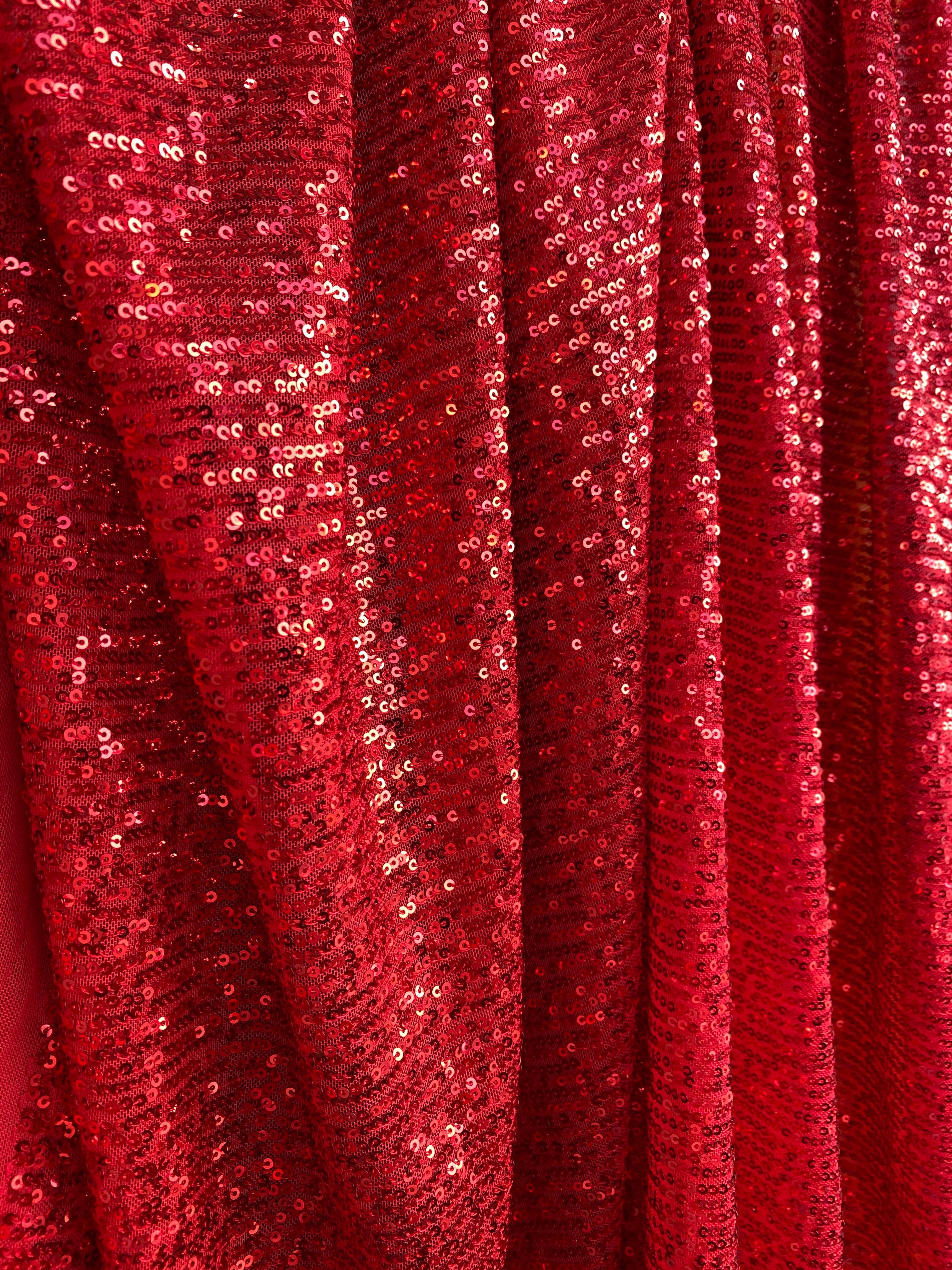 red Stretch Sequin Mesh, light red Stretch Sequin Mesh, dark red Stretch Sequin Mesh, Stretch Sequin Mesh for woman,  Stretch Sequin Mesh for bride, Stretch Sequin Mesh on sale, Stretch Sequin Mesh on discount, Stretch Sequin Mesh online