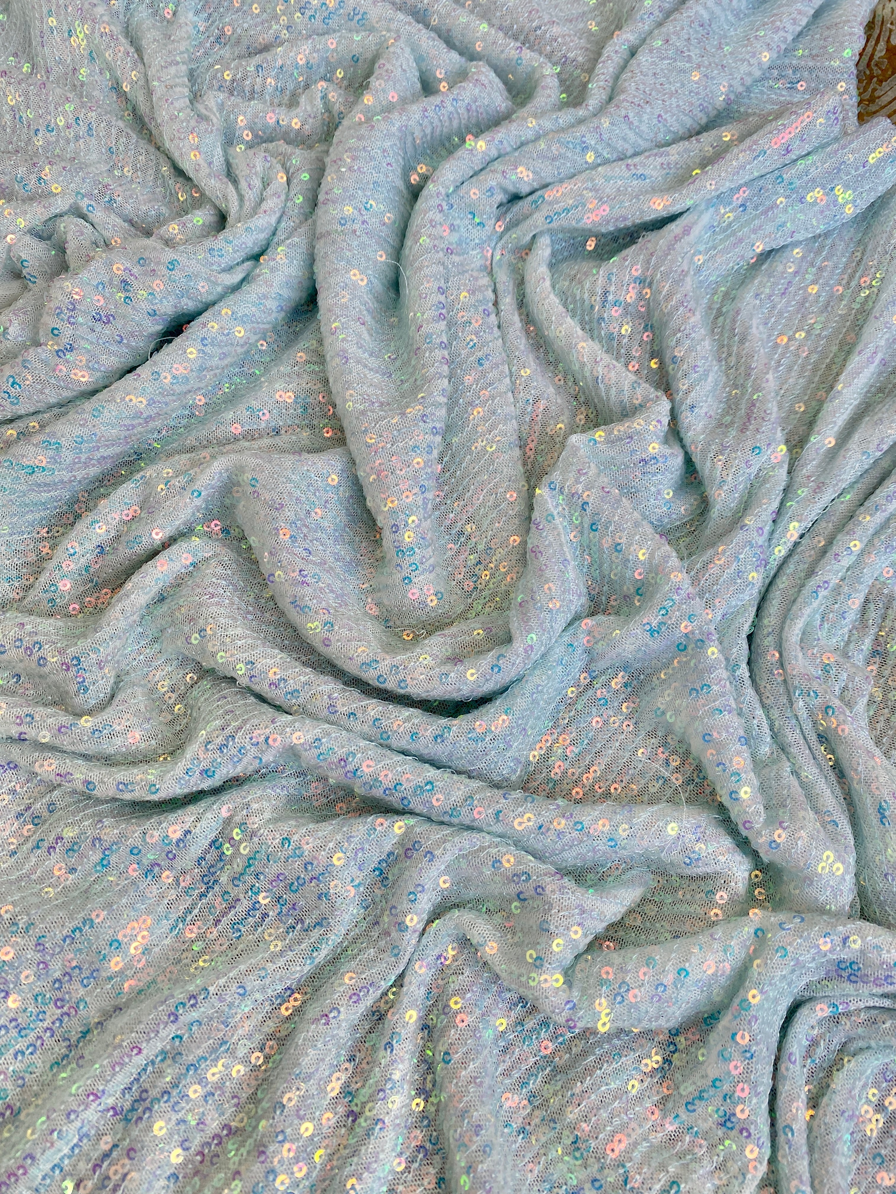 white Iridescent Stretch Sequin Mesh, off white Stretch Sequin Mesh, Iridescent Stretch Sequin Mesh, Stretch Sequin Mesh for woman,  Stretch Sequin Mesh for bride, Stretch Sequin Mesh on sale, Stretch Sequin Mesh on discount, Stretch Sequin Mesh online