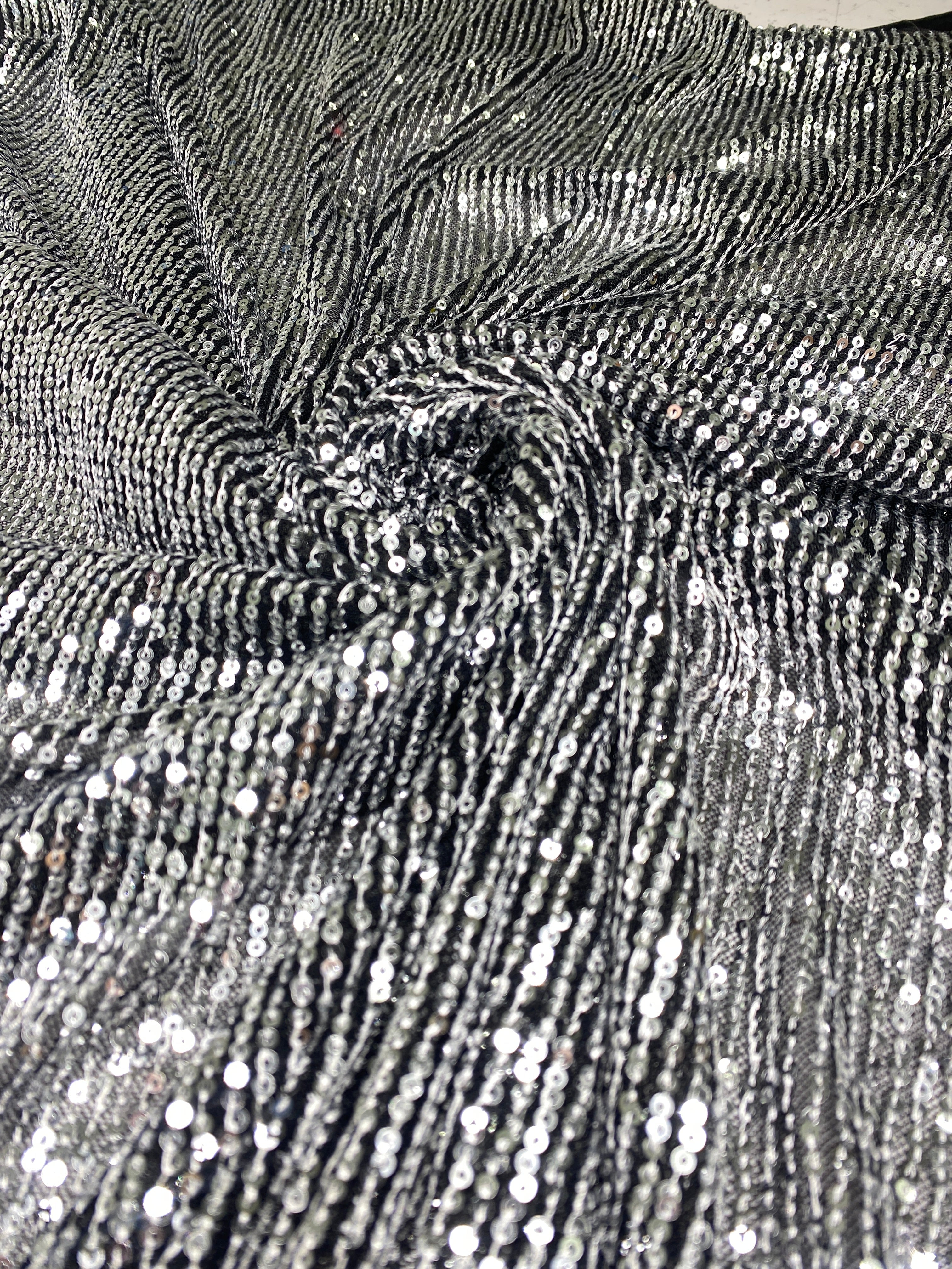 silver Stretch Sequin Mesh, light silver stretch Sequin Mesh, dark silver Stretch Sequin Mesh, Stretch Sequin Mesh for woman,  Stretch Sequin Mesh for bride, Stretch Sequin Mesh on sale, Stretch Sequin Mesh on discount, Stretch Sequin Mesh online