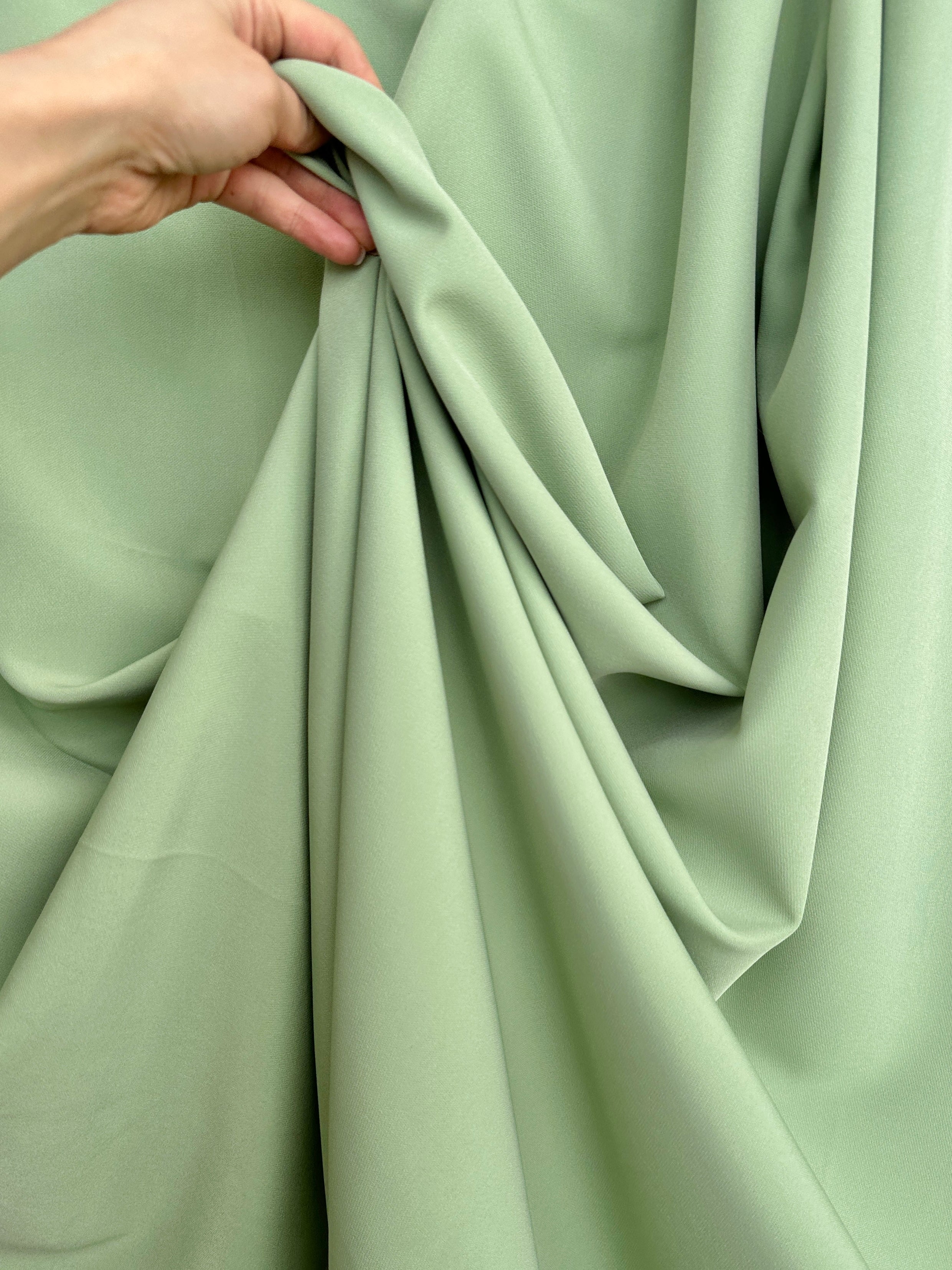 pistachio stretch crepe, pistachio color fabric, green fabric, green dress for woman, pistachio bridal dress, bridal luxury dress, fabric for woman, 4 way stretch, buy fabric online, discounted fabric, fabric on sale, crepe fabric, bridal crepe, crepe for dress, wedding crepe, chiffon crepe, crepe clothing material
