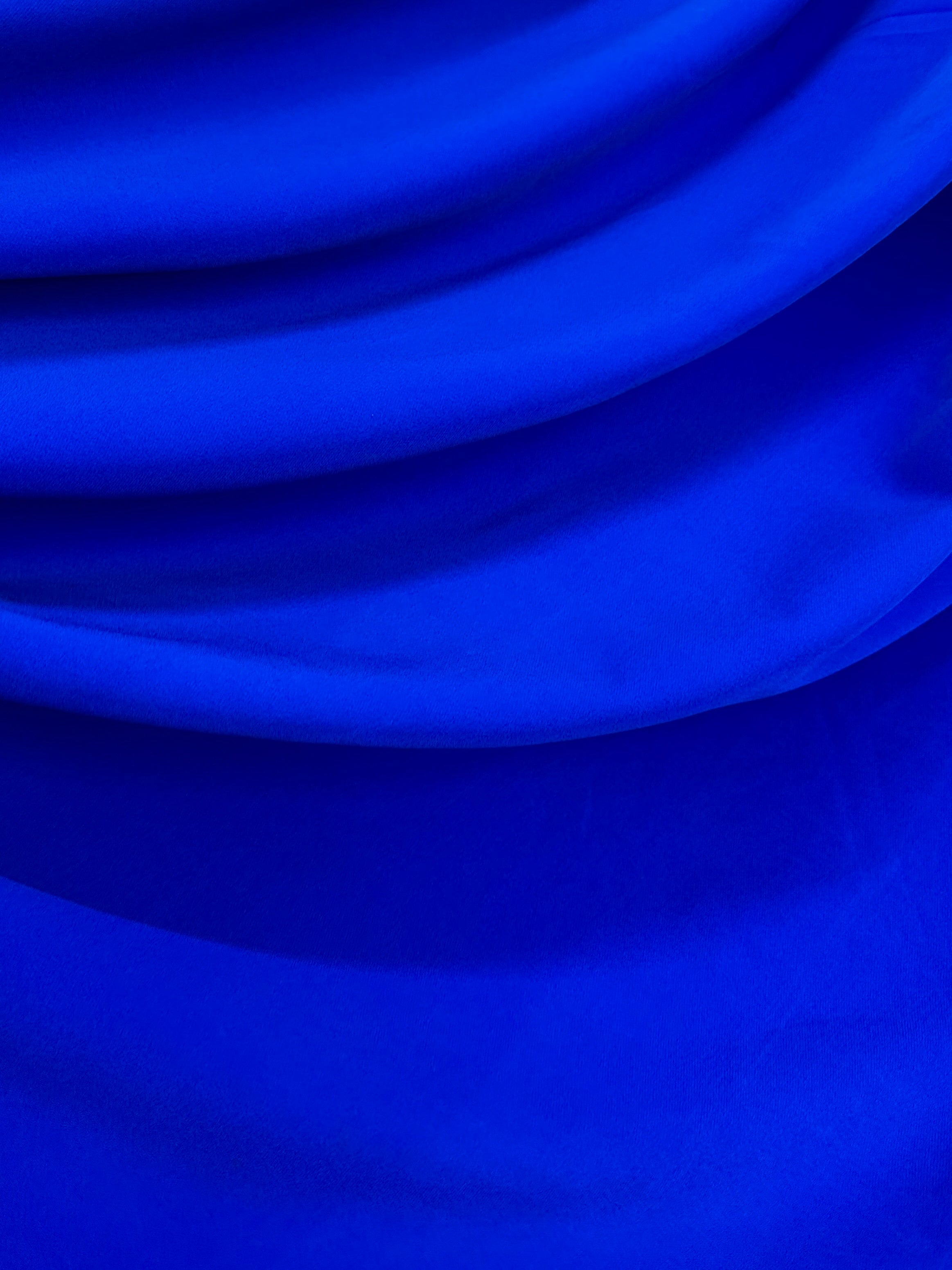 royal blue fabric, light blue crepe, dark blue crepe, crepe for woman, polyester crepe material, Royal Blue Stretch Crepe, crepe fabric by the yard, bridal crepe, crepe clothing material, crepe on sale, bridal fabric, crepe on sale, stretch crepe, crepe for dress
