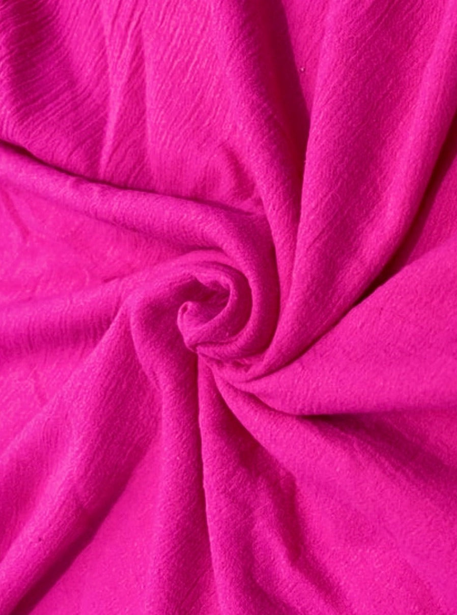 hot pink Cotton Gauze, cotton gauze fabric, pink gauze fabric, light pink gauze, cotton for woman, double gauze cheap, coton gauze for bride, cotton gauze in low price