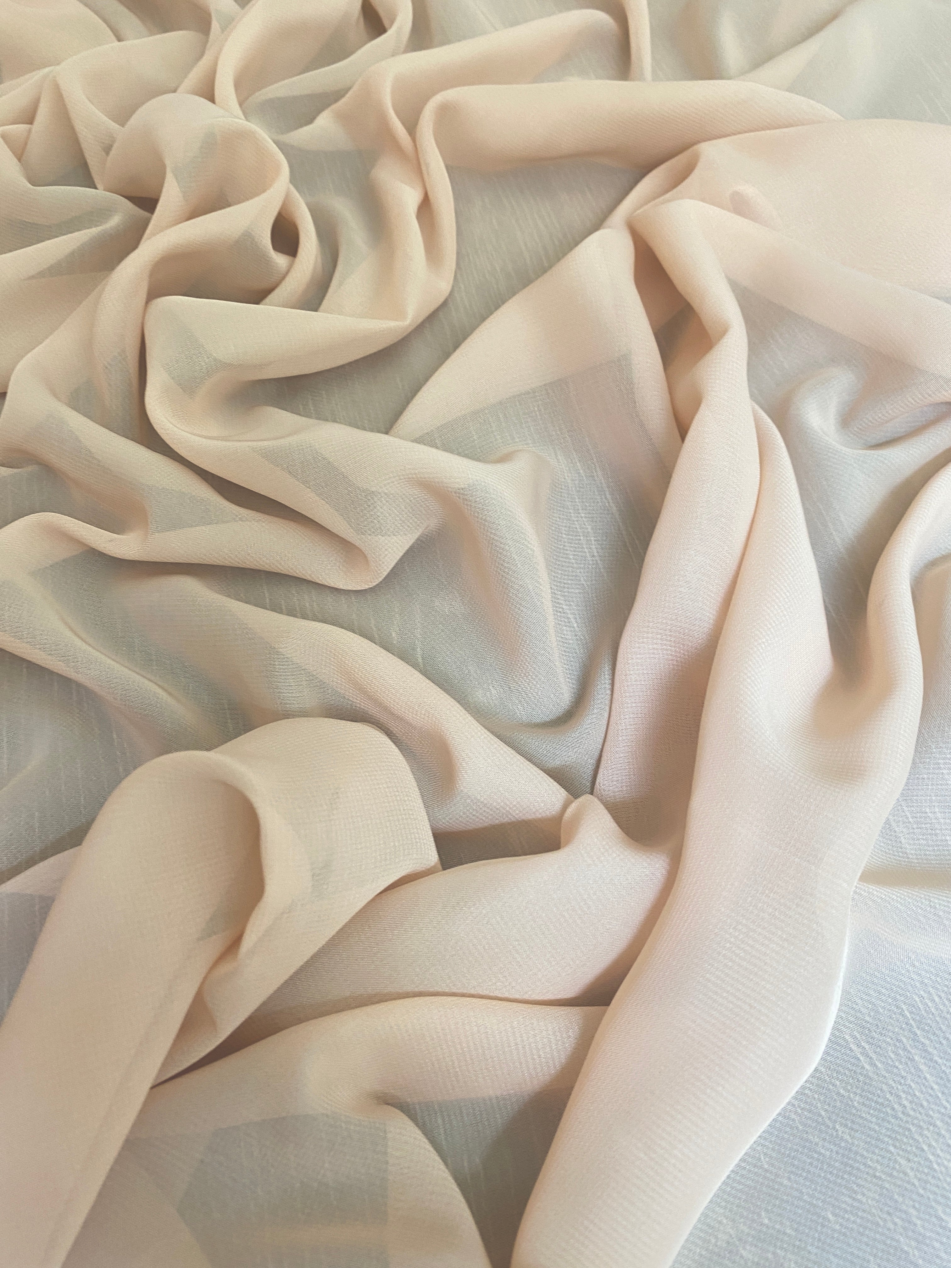 beige chiffon, light brown chiffon, brown chiffon, chiffon for woman, chiffon for bride, premium chiffon, chiffon in low price, chiffon for party wear, chiffon for gown
