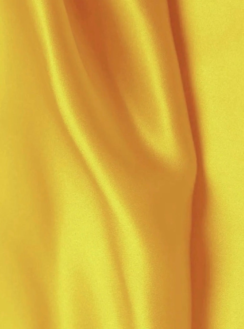 yellow Silky Stretch Satin, dark yellow Silky Stretch Satin, light yellow Silky Stretch Satin, lemon Silky Stretch Satin, Silky Stretch Satin for woman, Silky Stretch Satin for bride, Silky Stretch Satin in low price, premium Silky Stretch Satin
